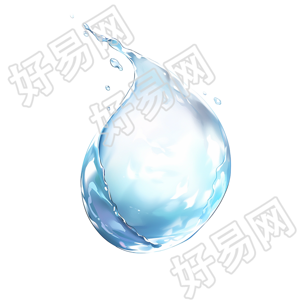 水滴素材设计插图