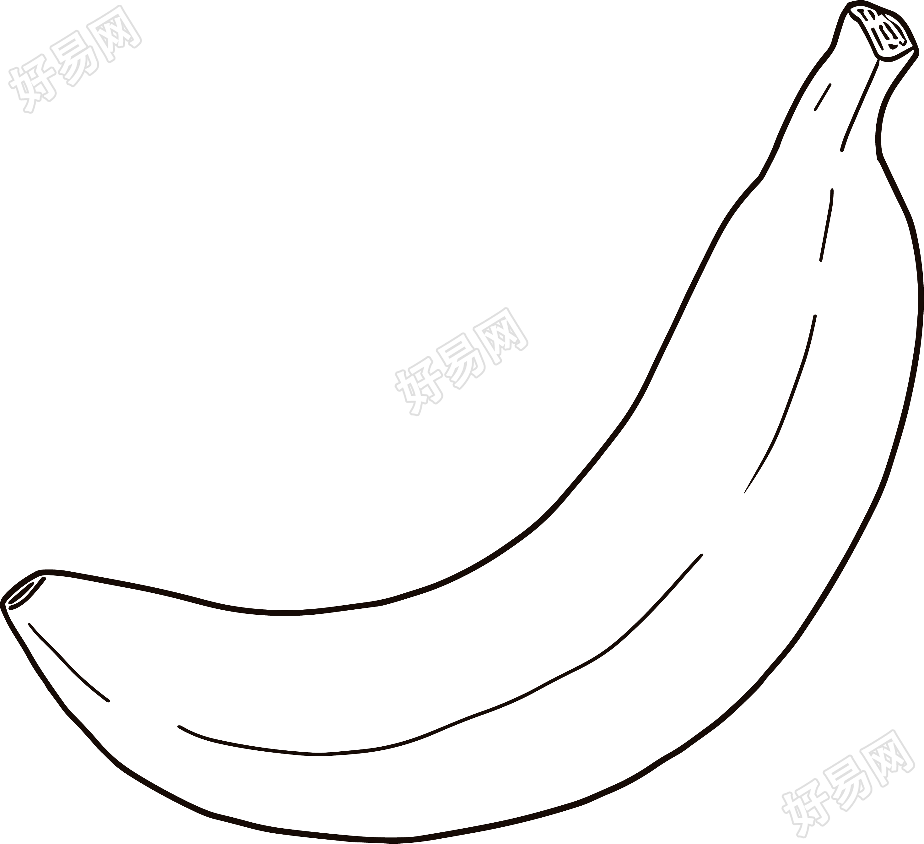 香蕉简笔画