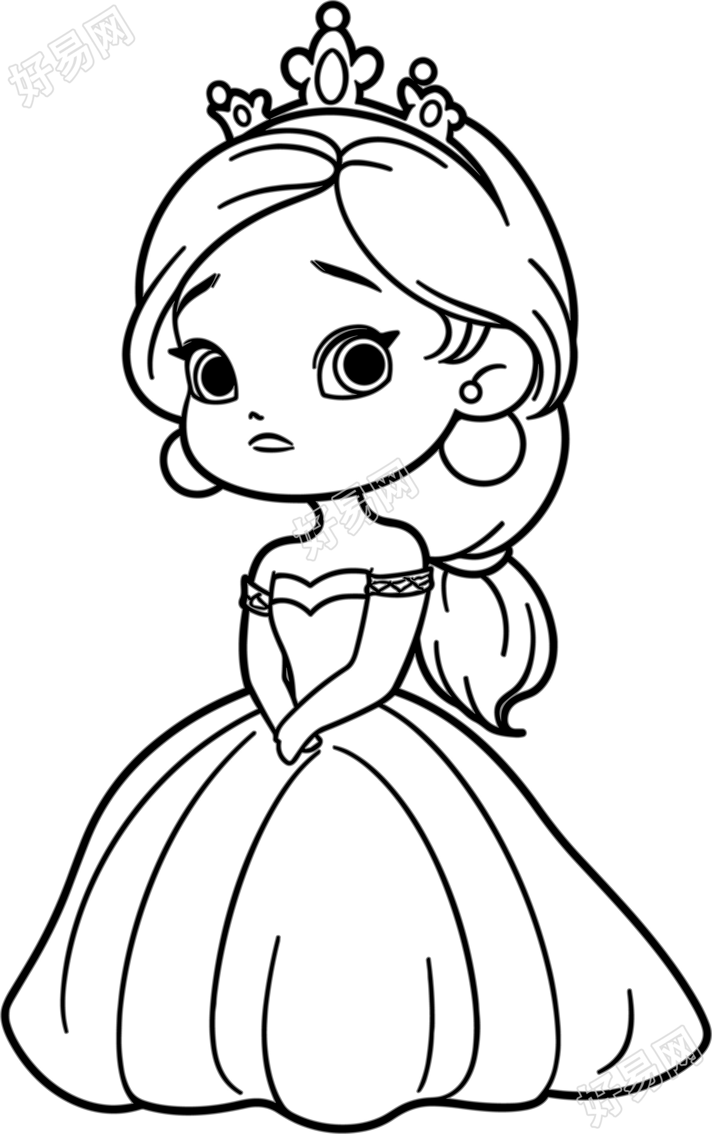 公主简笔画