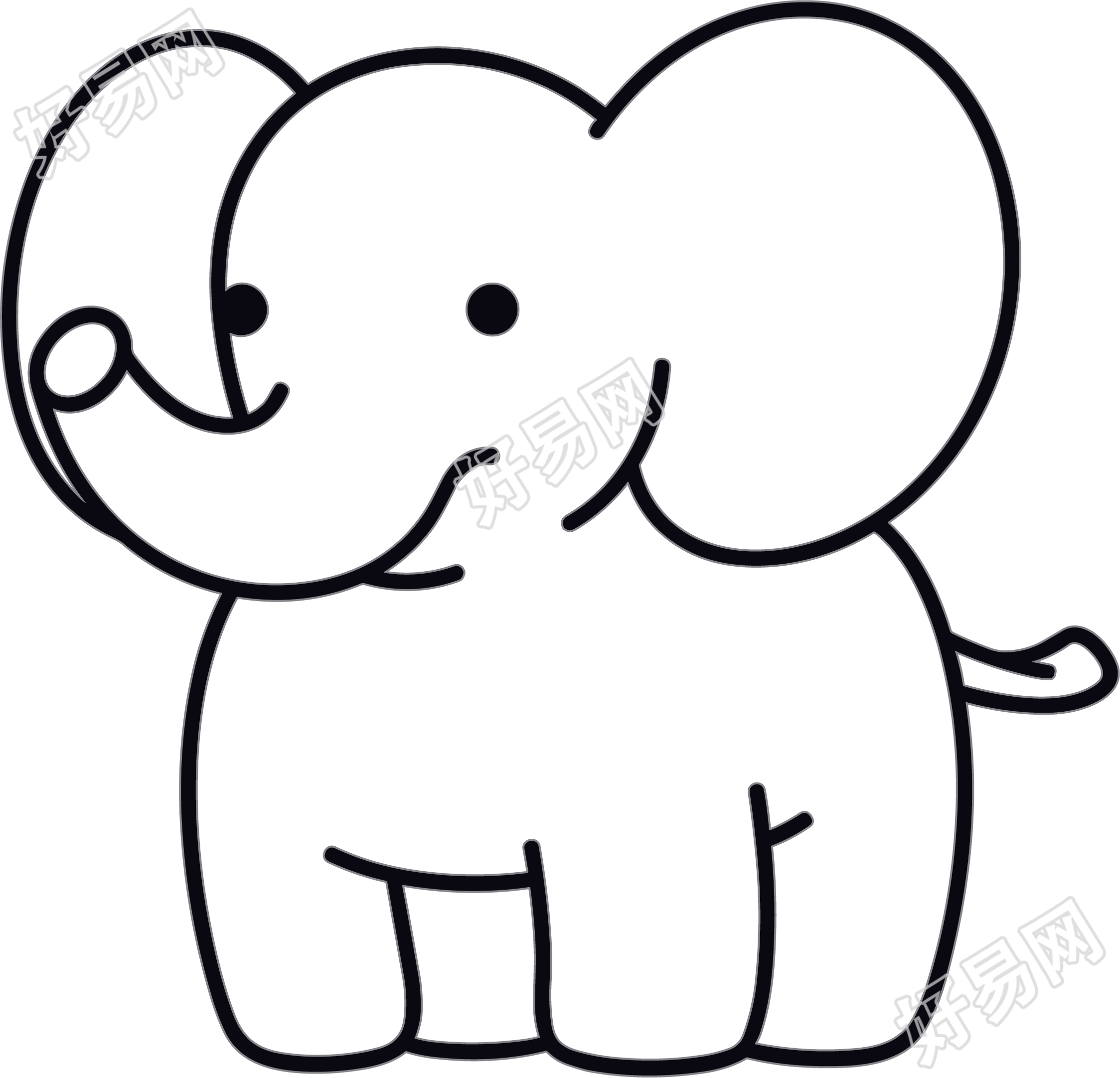 大象简笔画