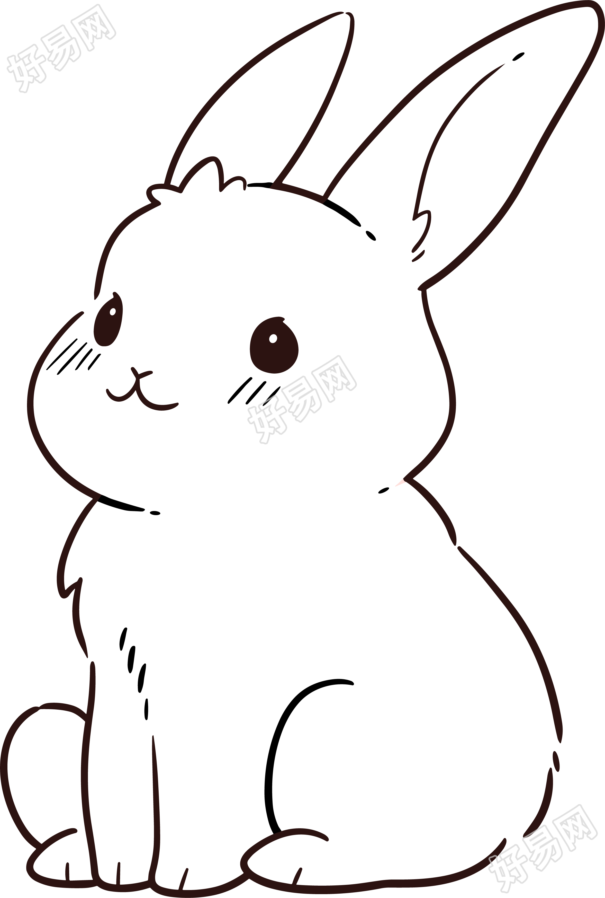 兔子简笔画