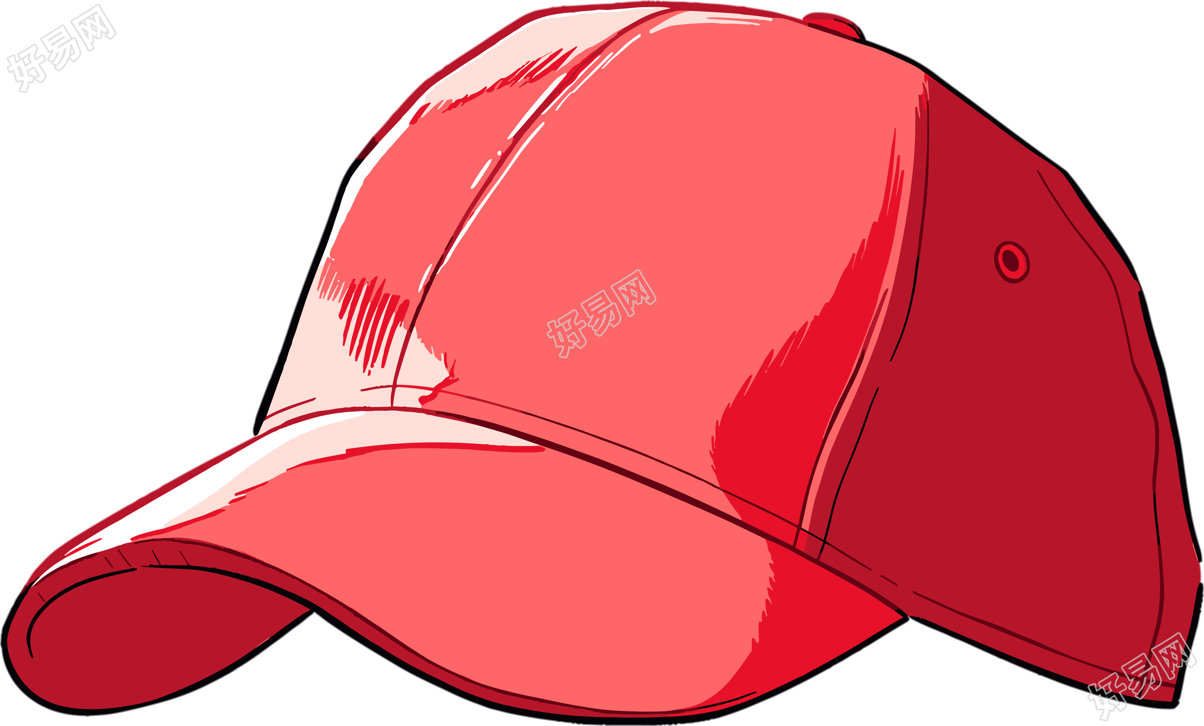 红色帽子可商用图形素材