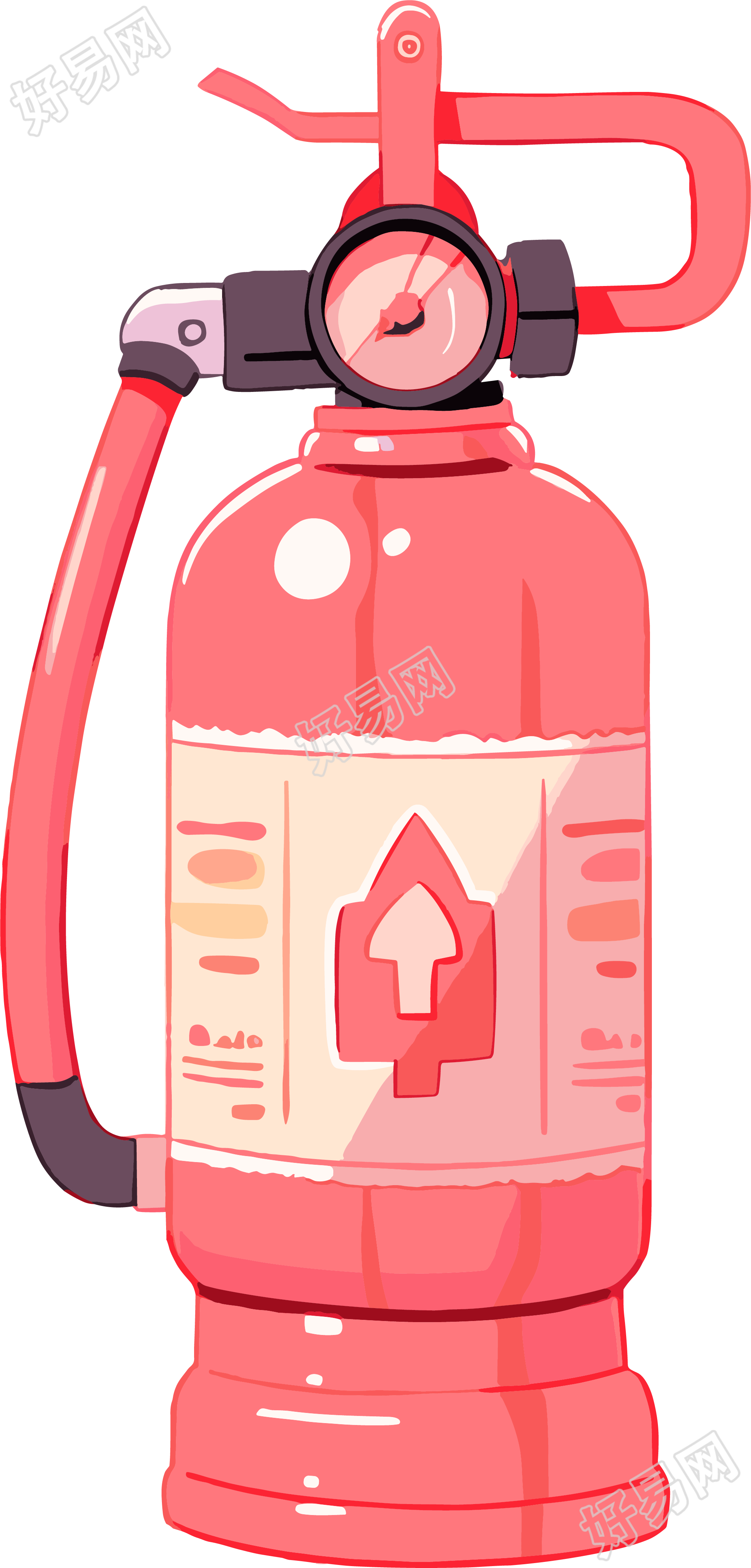 灭火器绘本插图设计