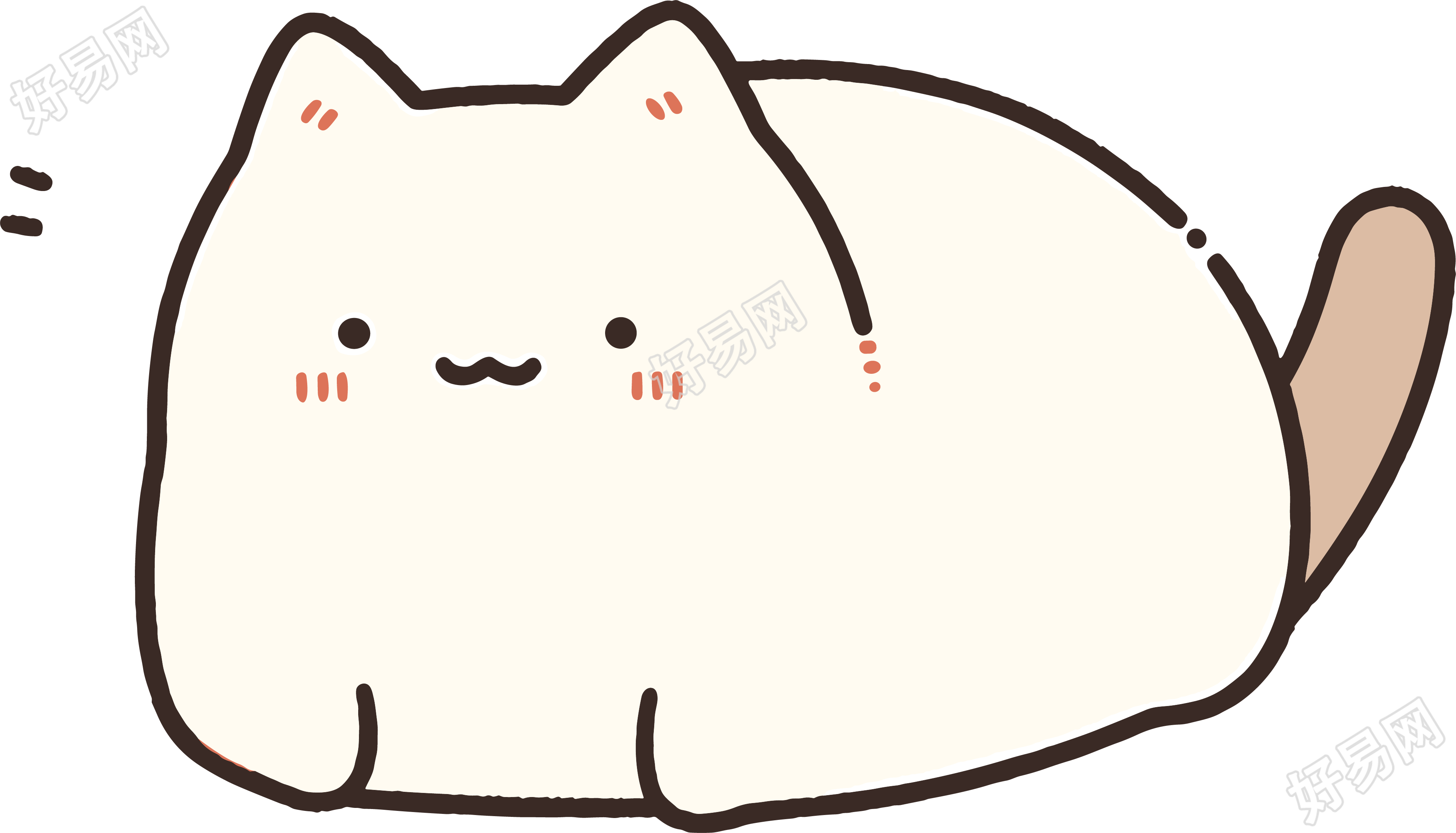 猫咪贴纸可商用插图