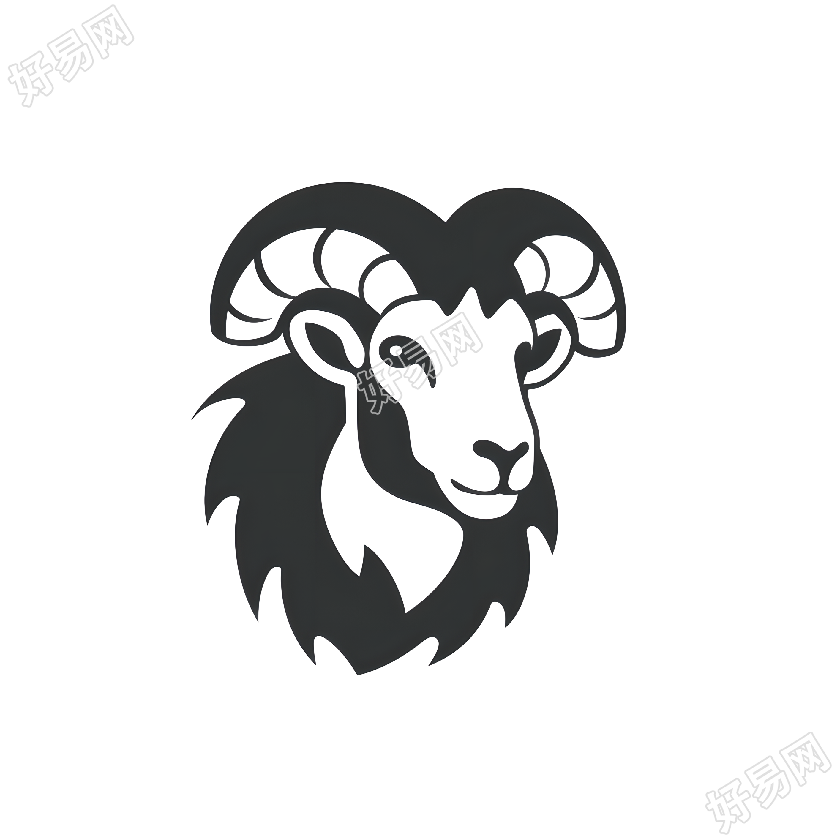 羊logo商用插画设计