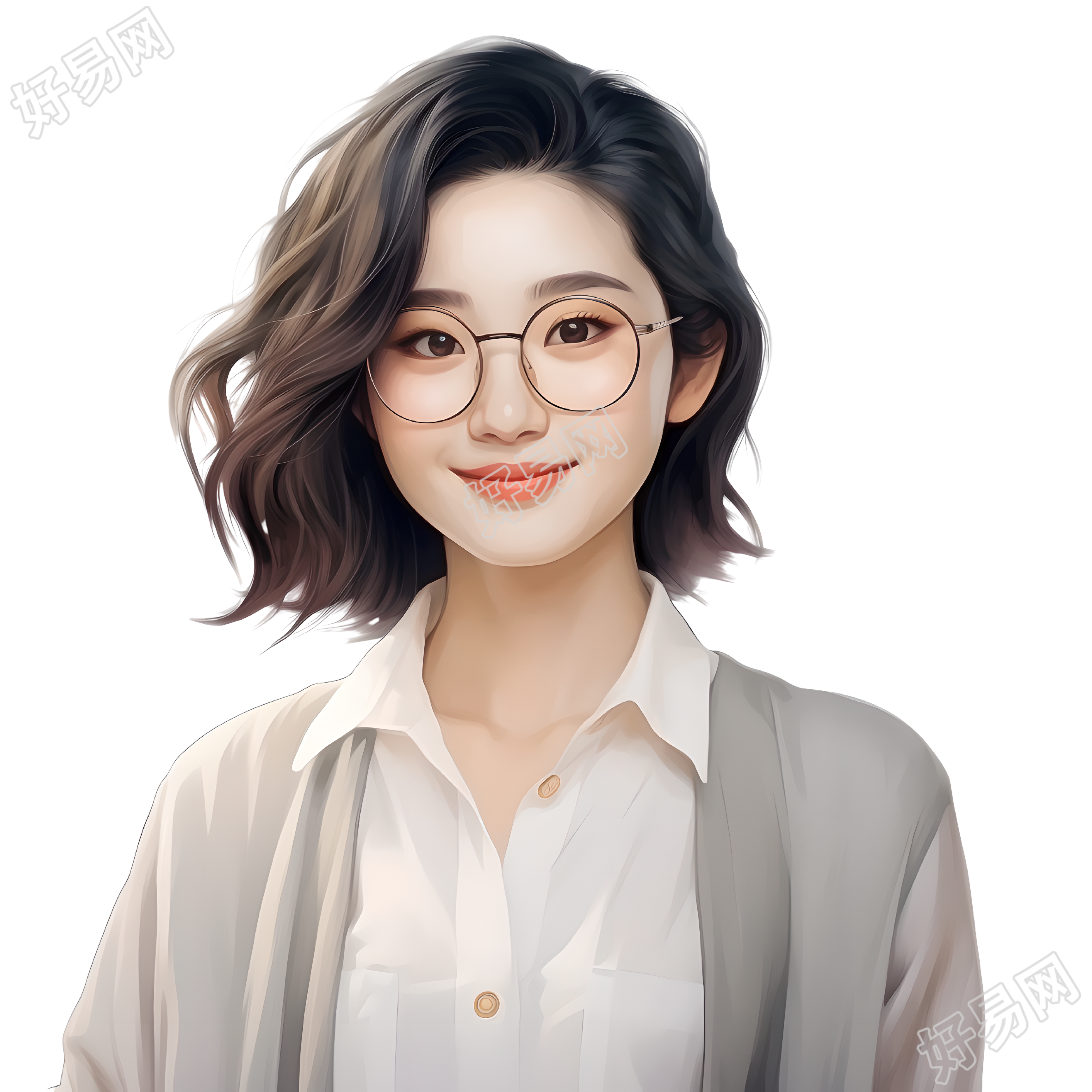 人像老师插画设计