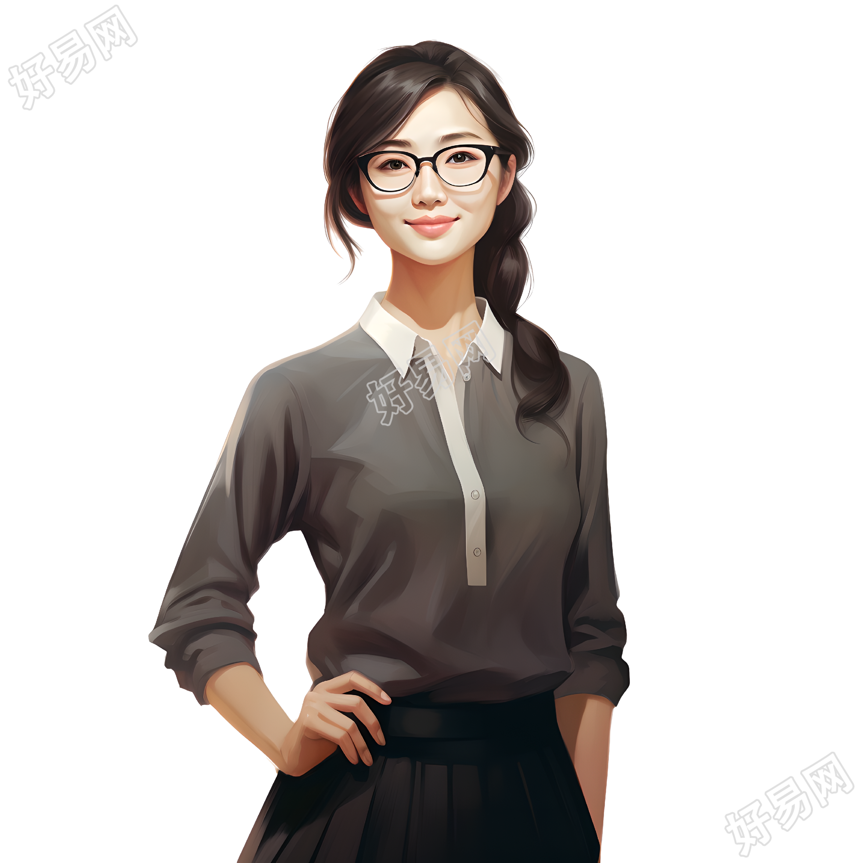 人像老师教育人物插图