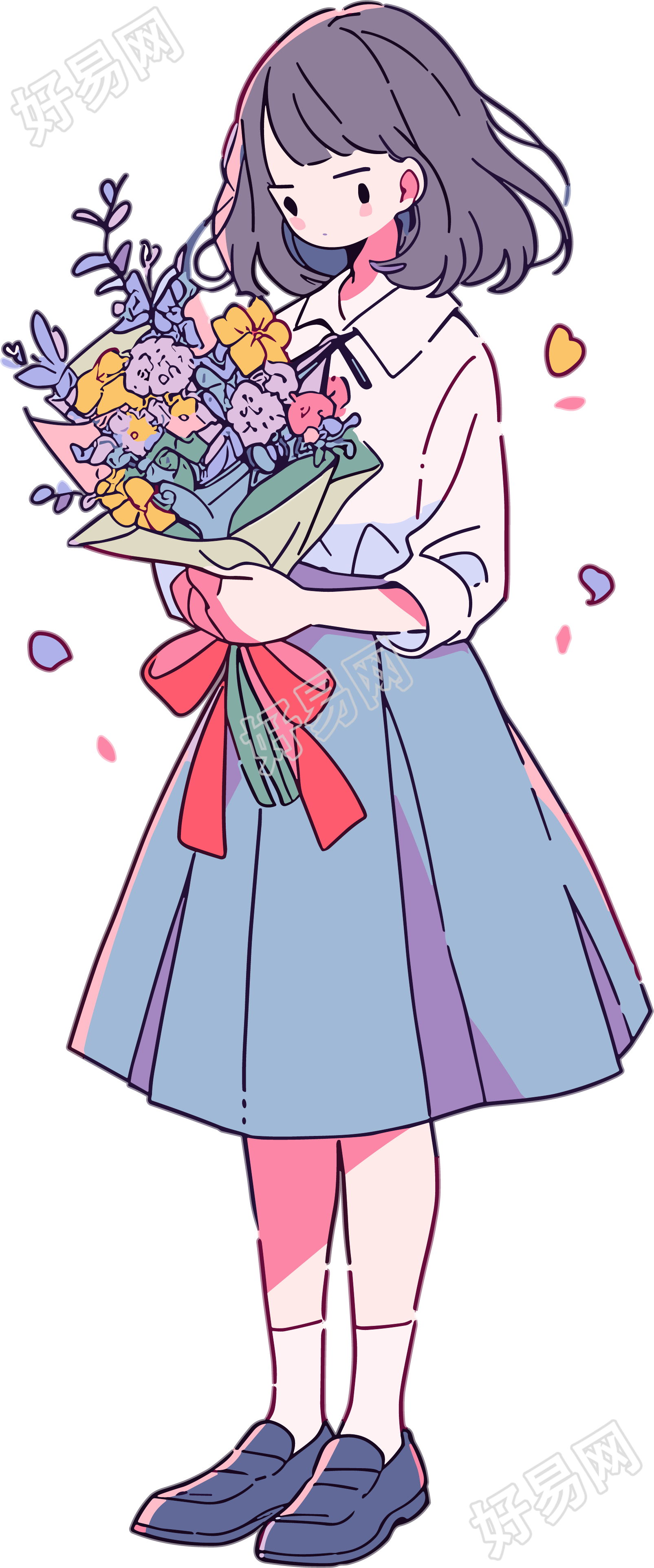 教师节卡通女老师商用素材