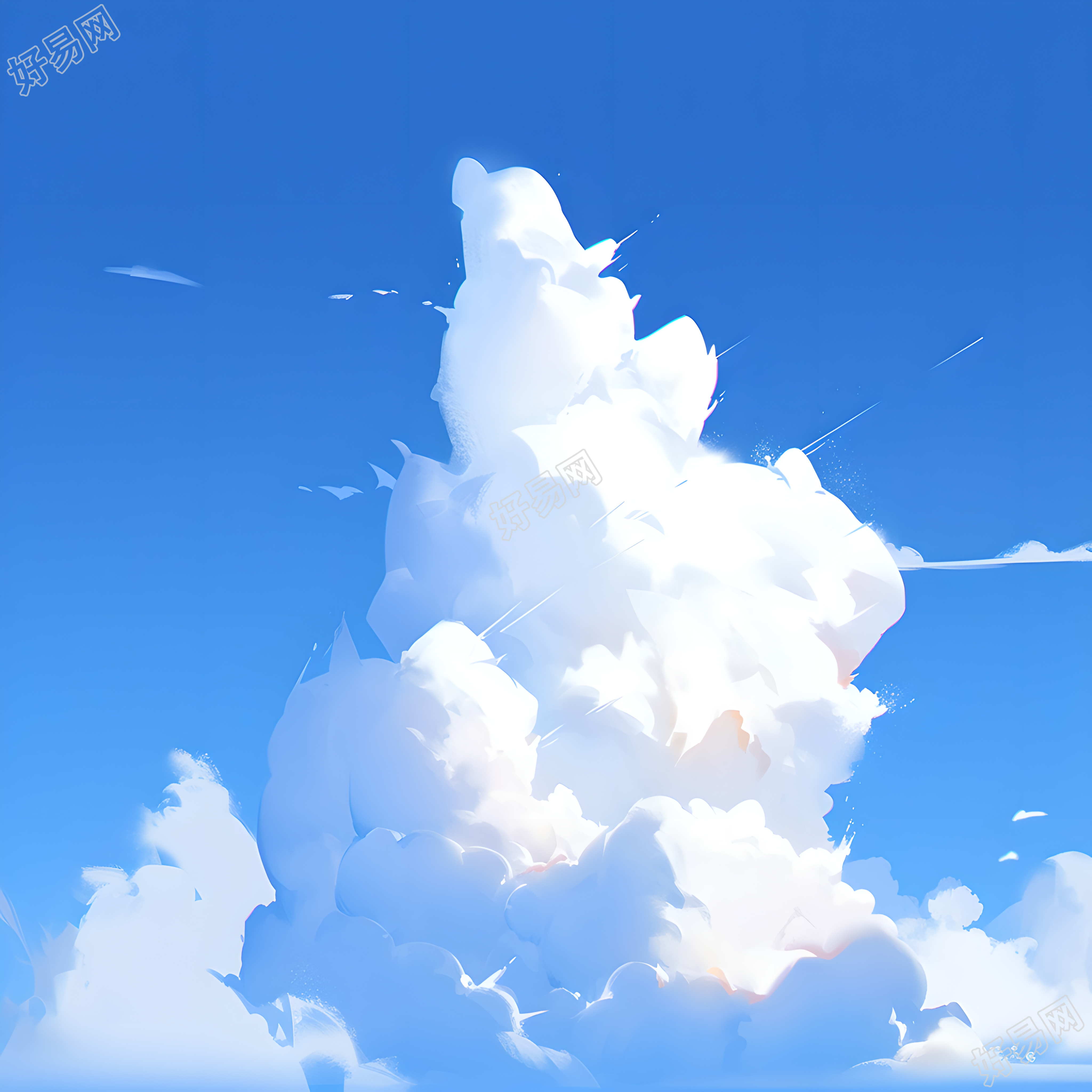蓝天背景简约设计素材