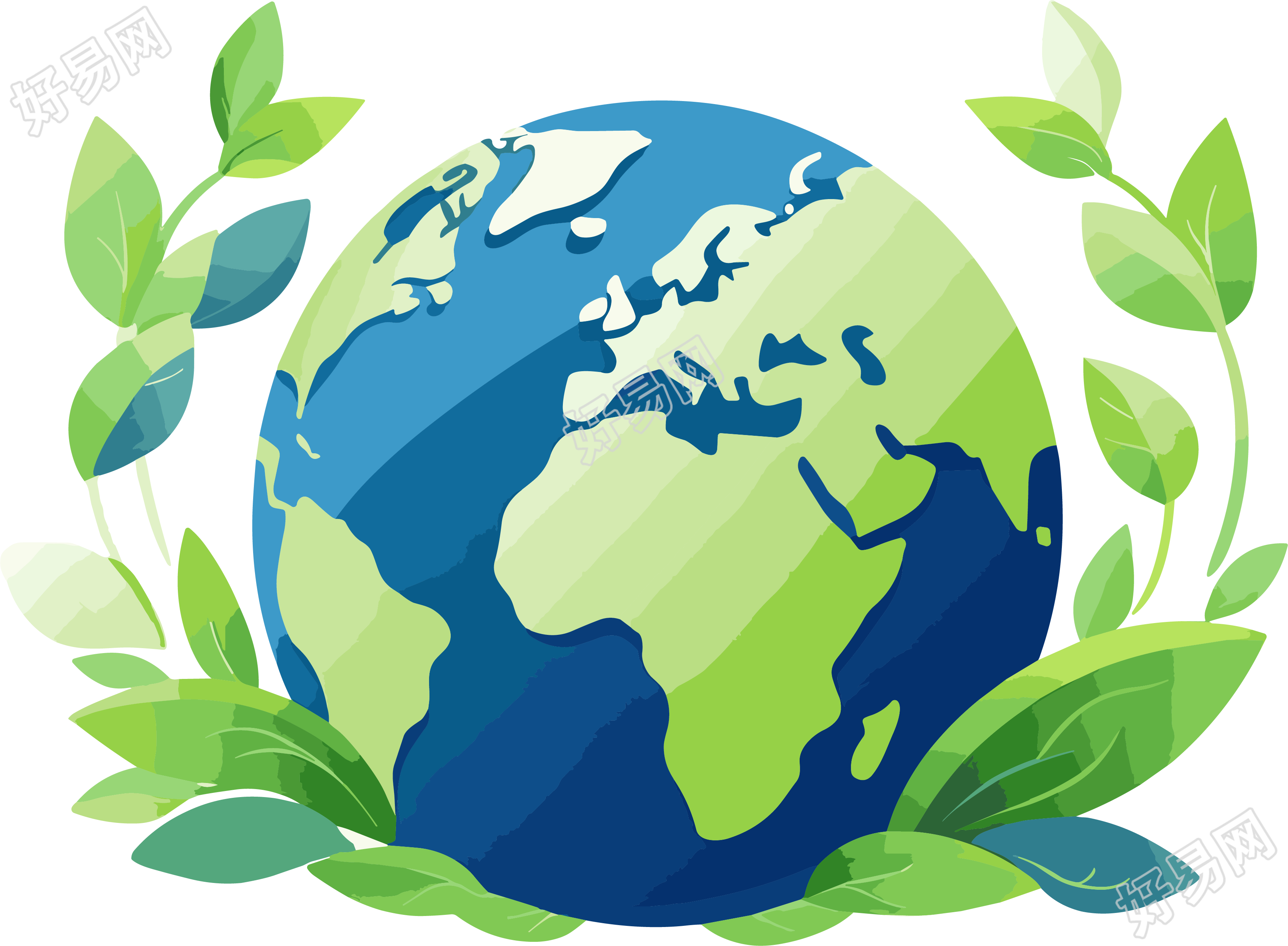 地球logo高清图形素材