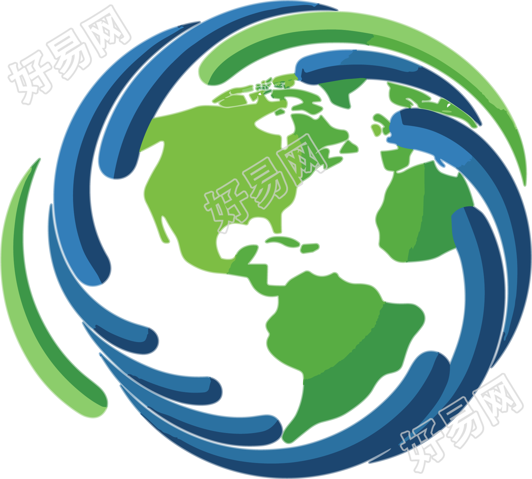 地球logo创意设计元素