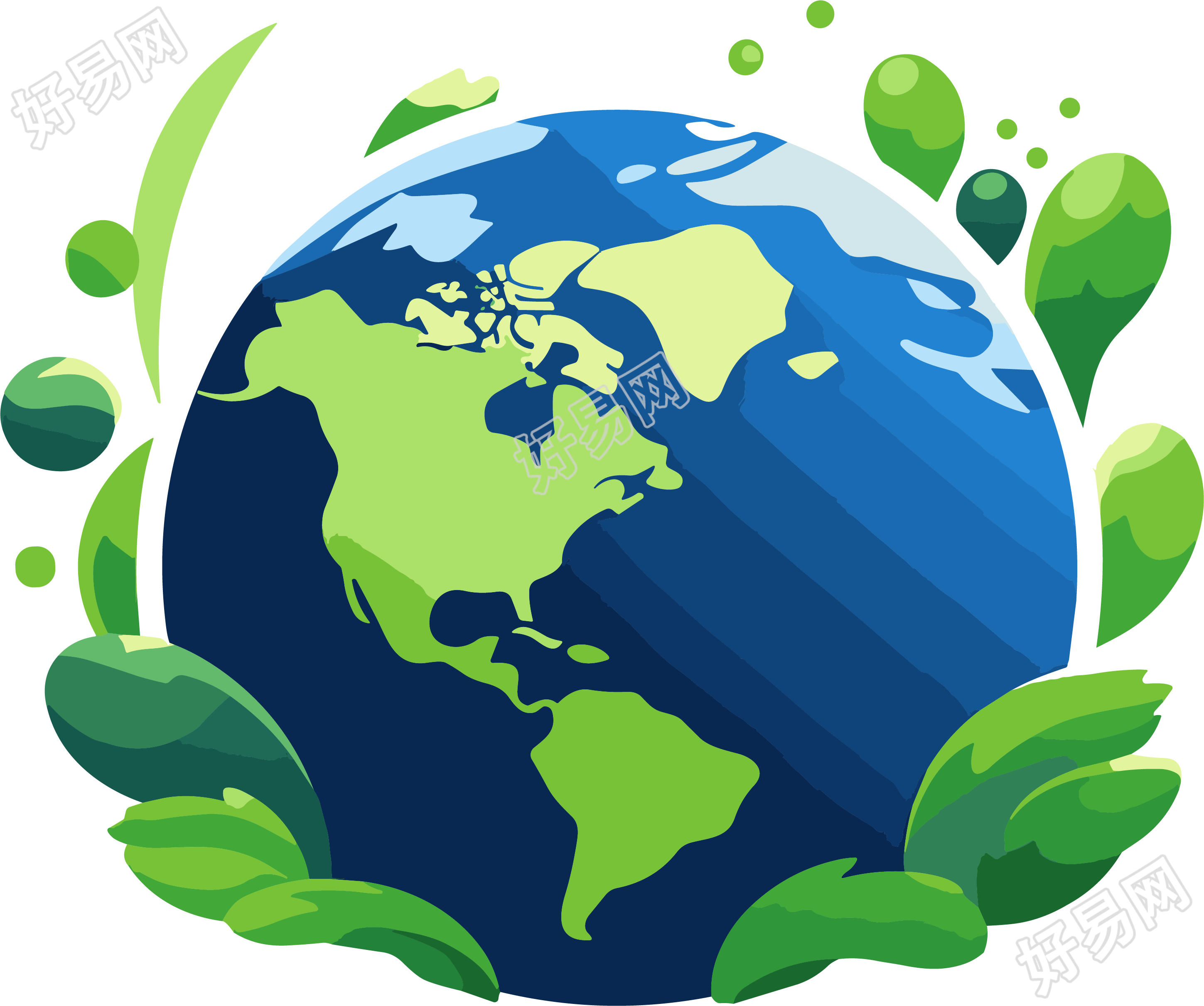 地球logo高清PNG插画