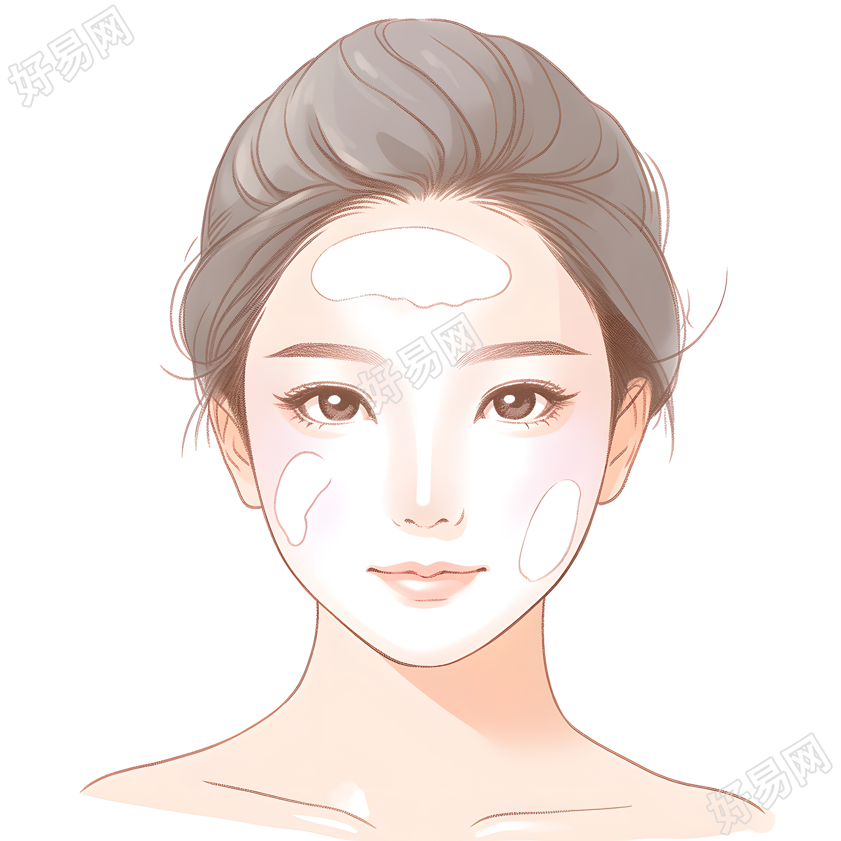 女性护肤可商用素材