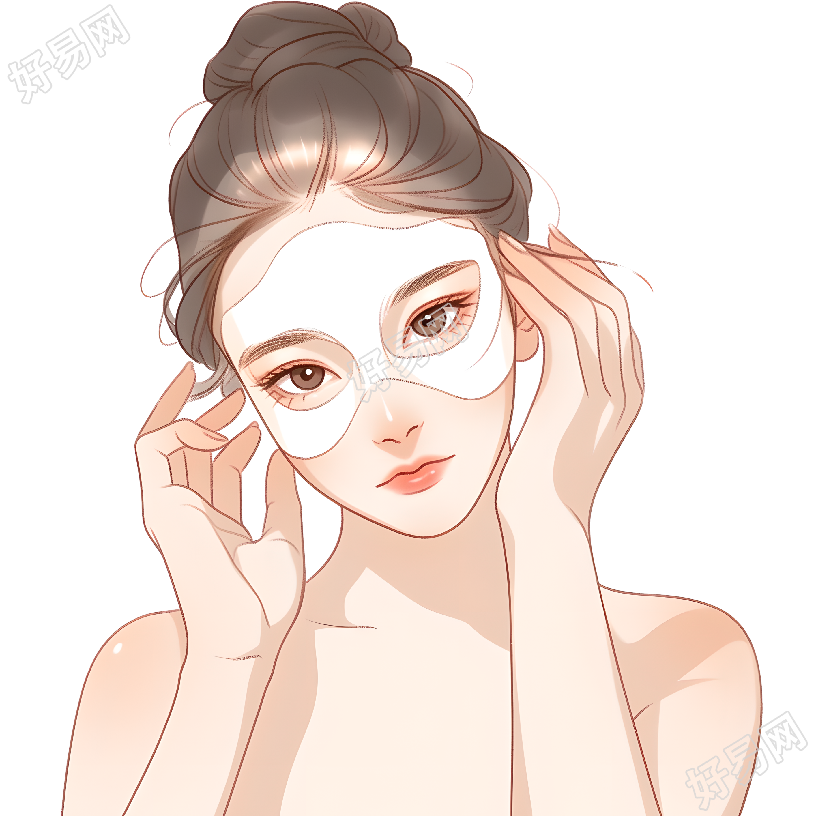 女性护肤创意设计元素
