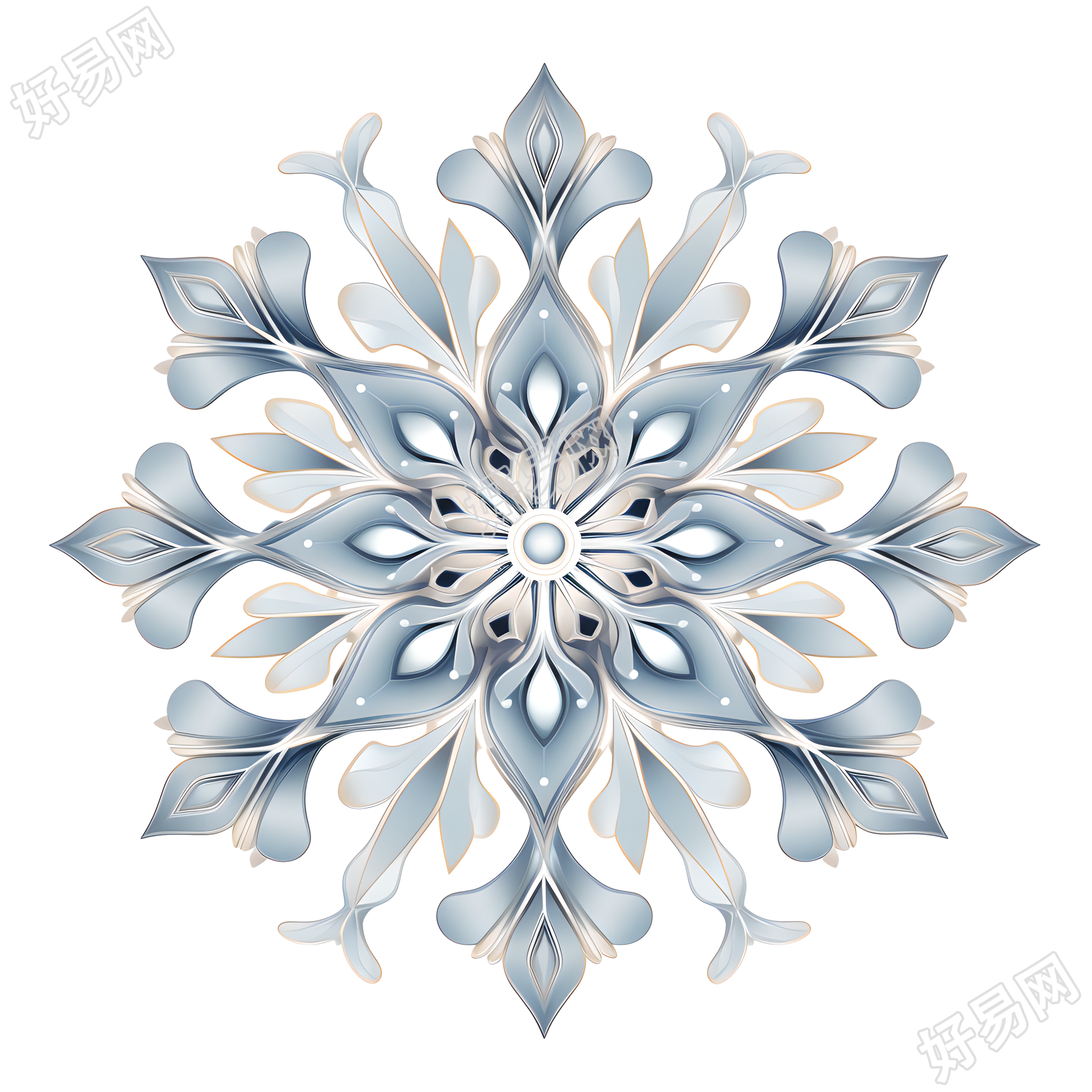 雪花柔和灰色调素材