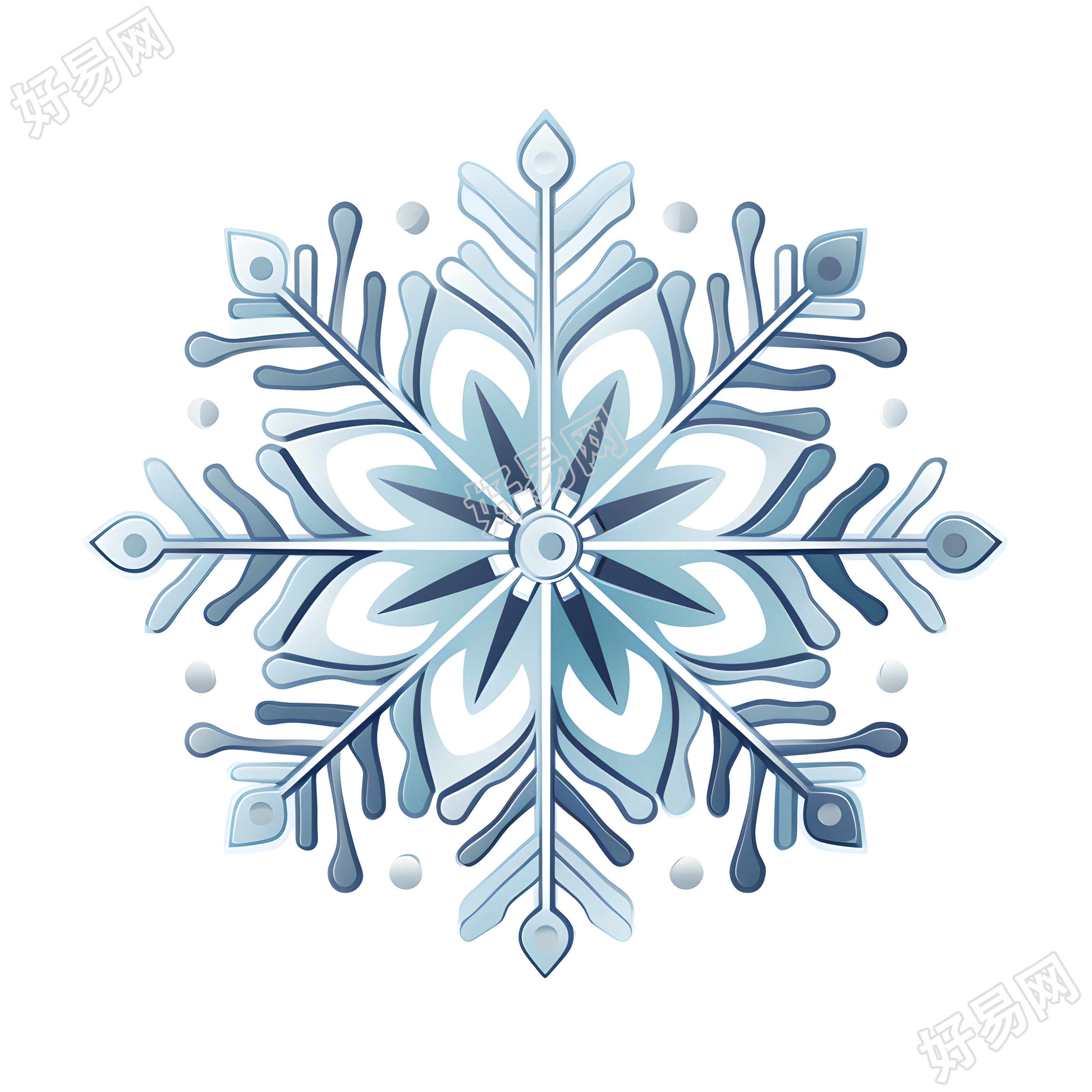 雪花创意设计元素