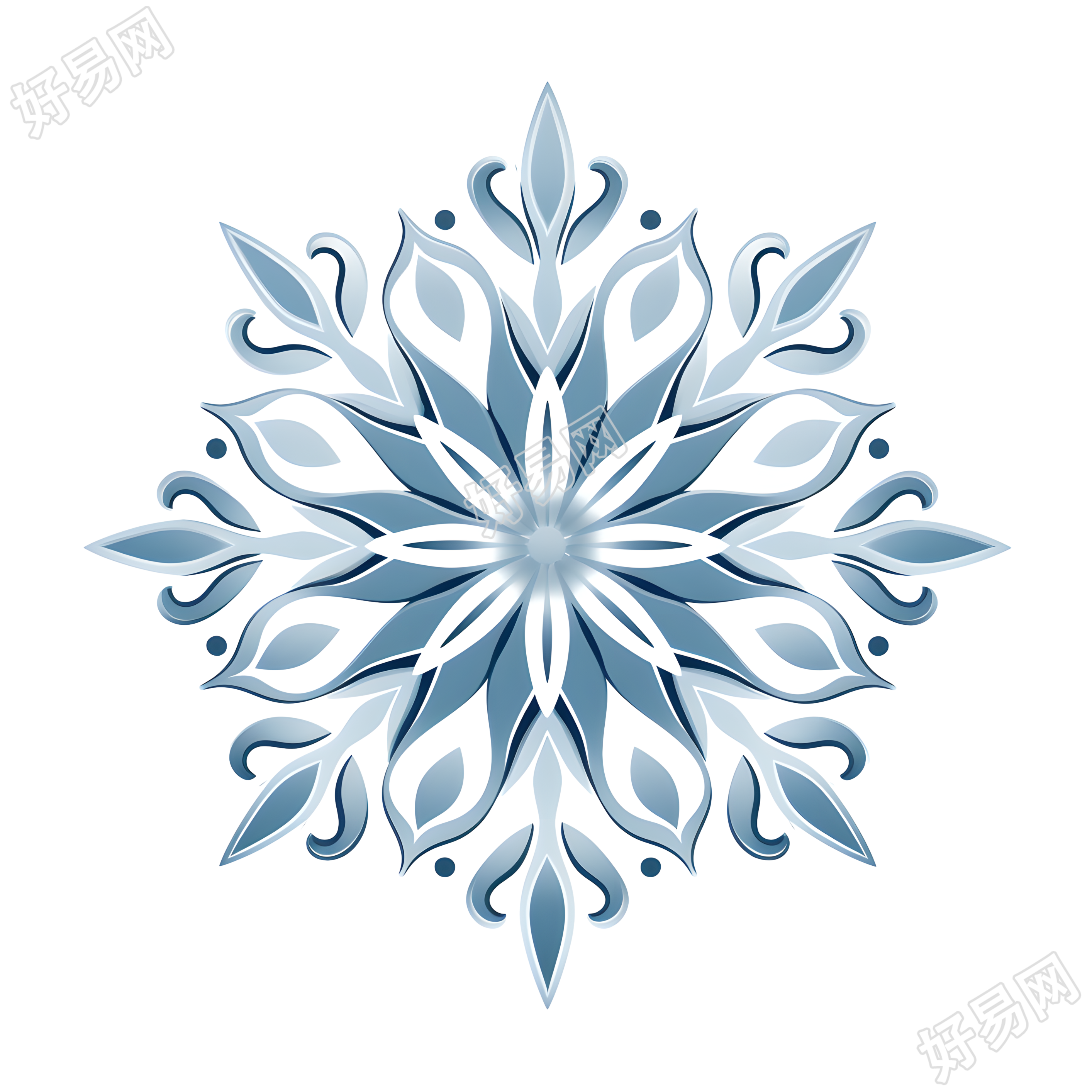 雪花商业设计元素