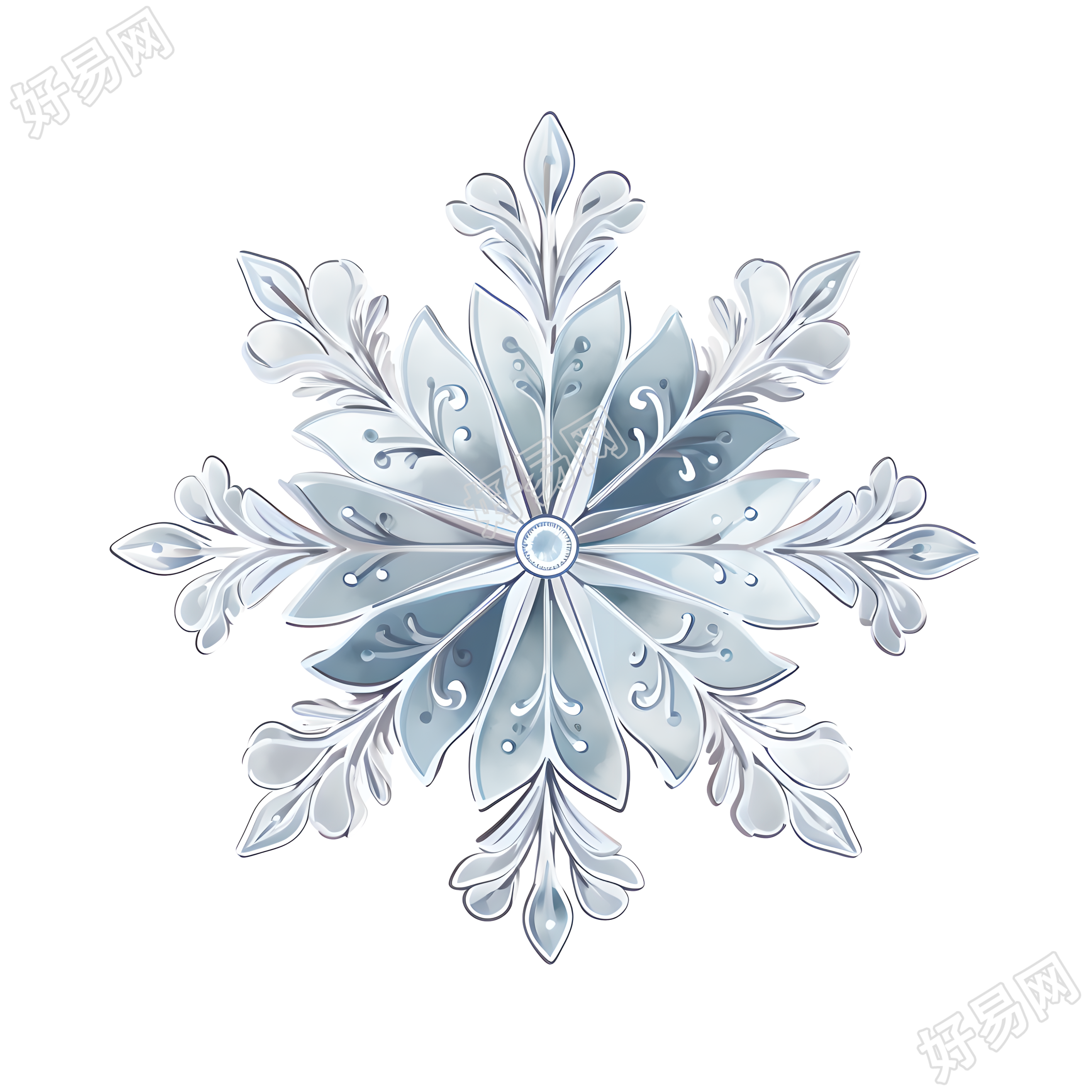 雪花商业插图