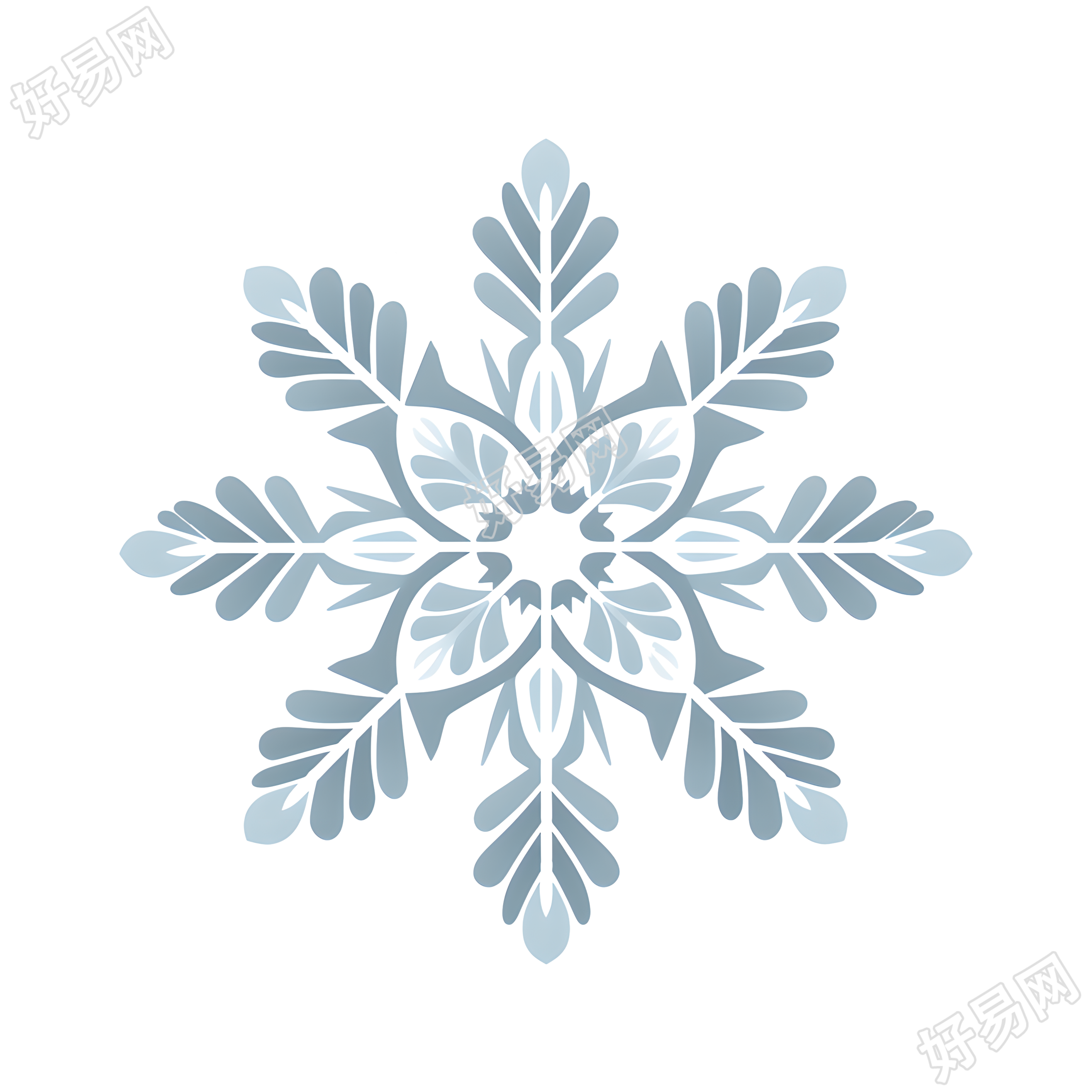 雪花商业设计元素