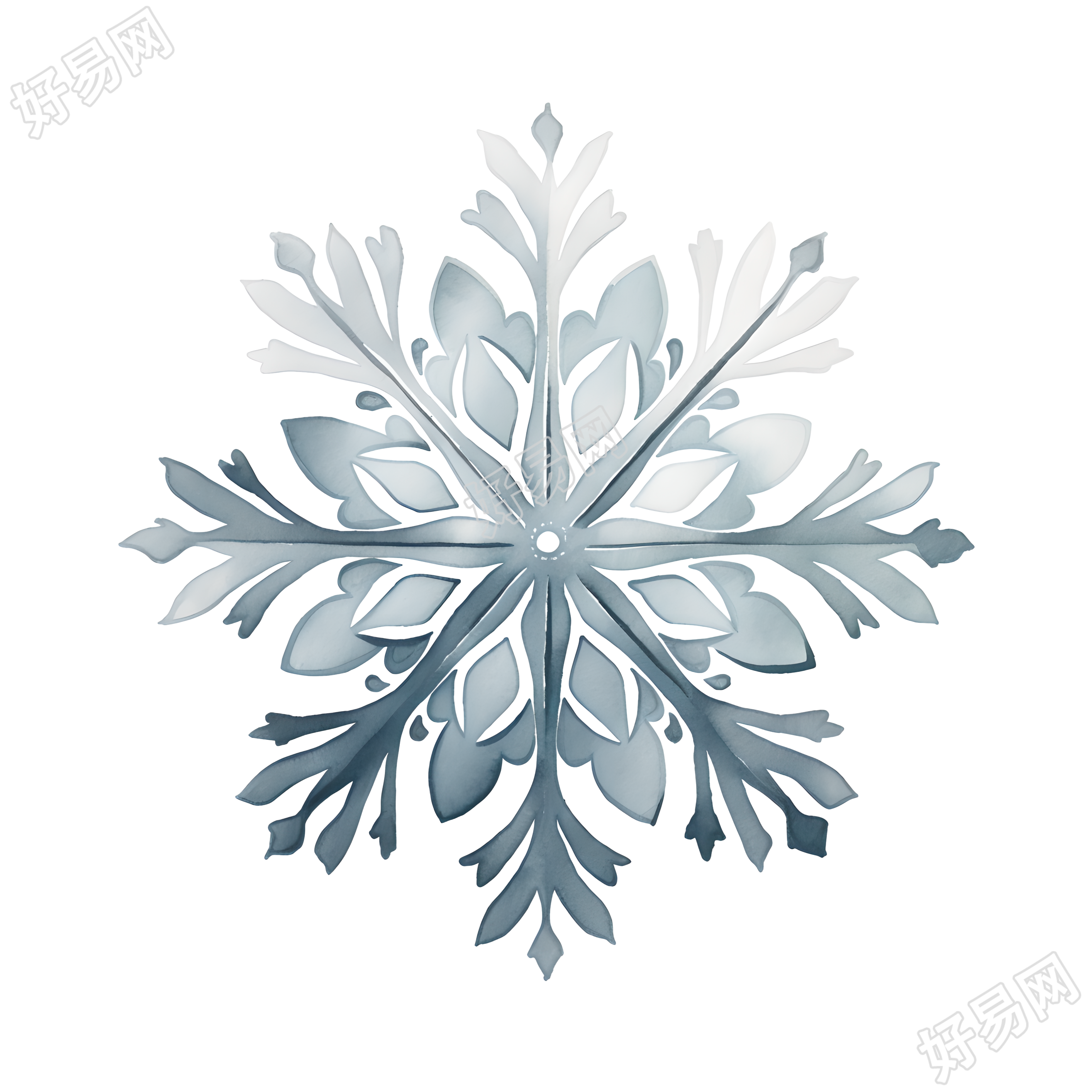 雪花矢量图素材