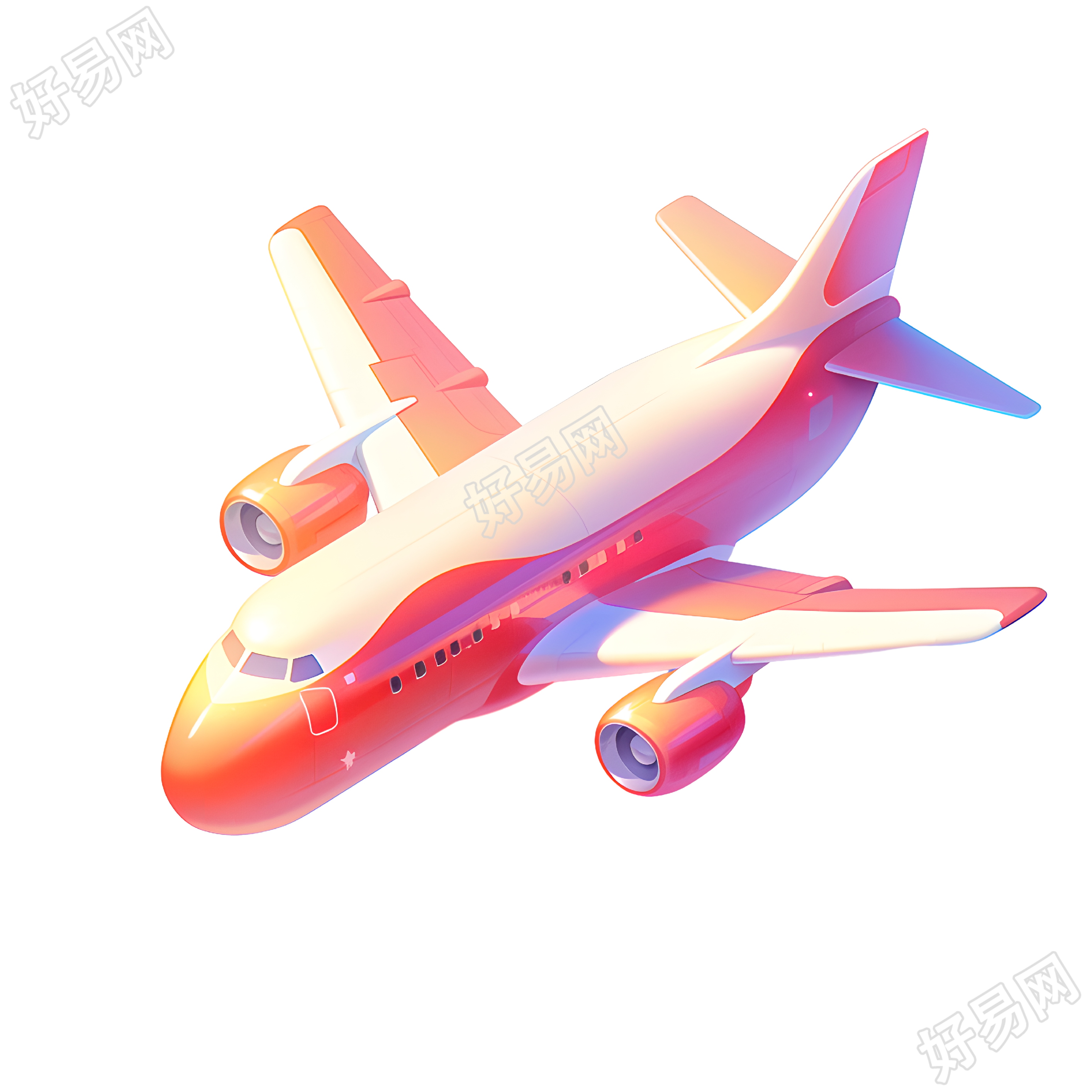 3D飞机创意设计元素