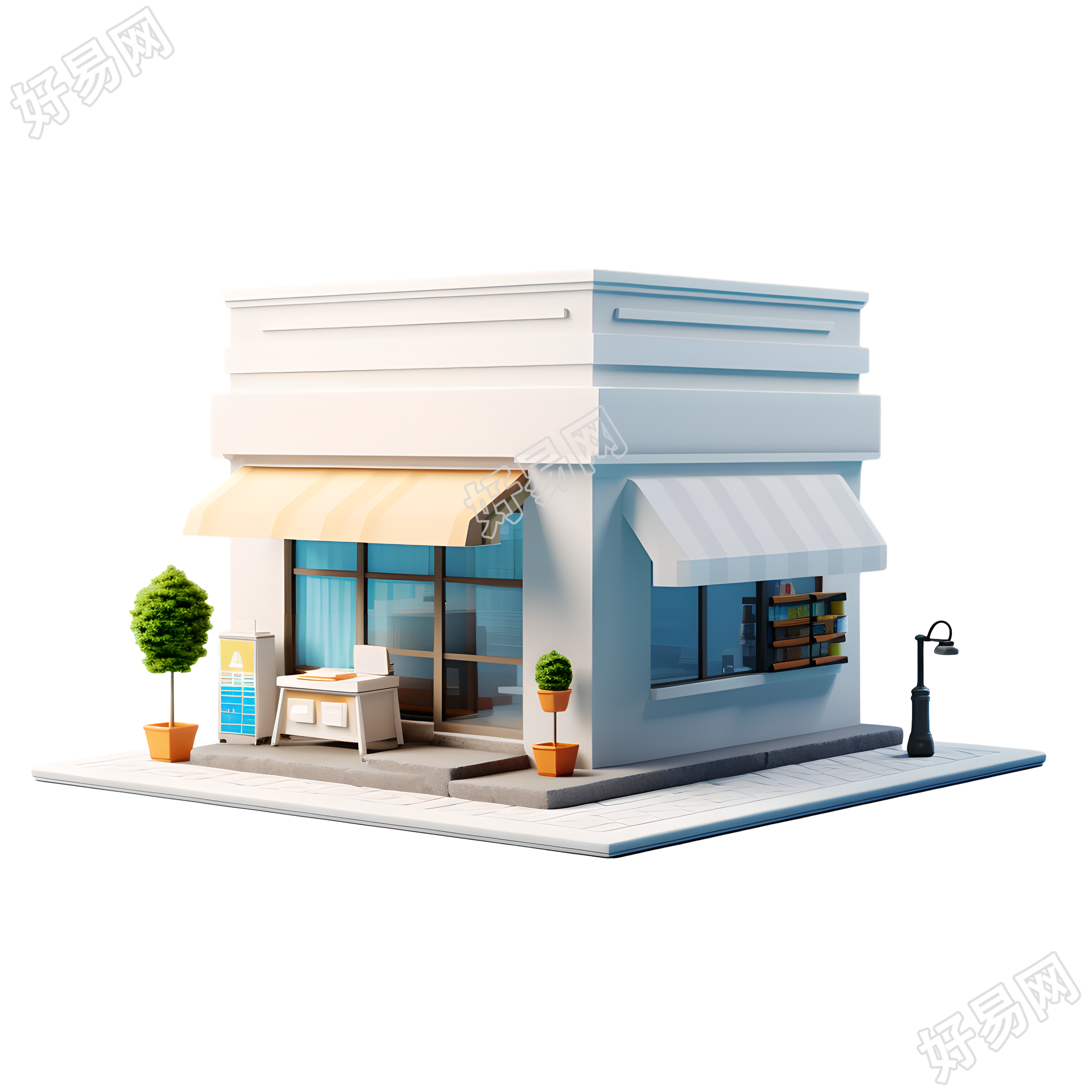 3D购物小店创意设计素材