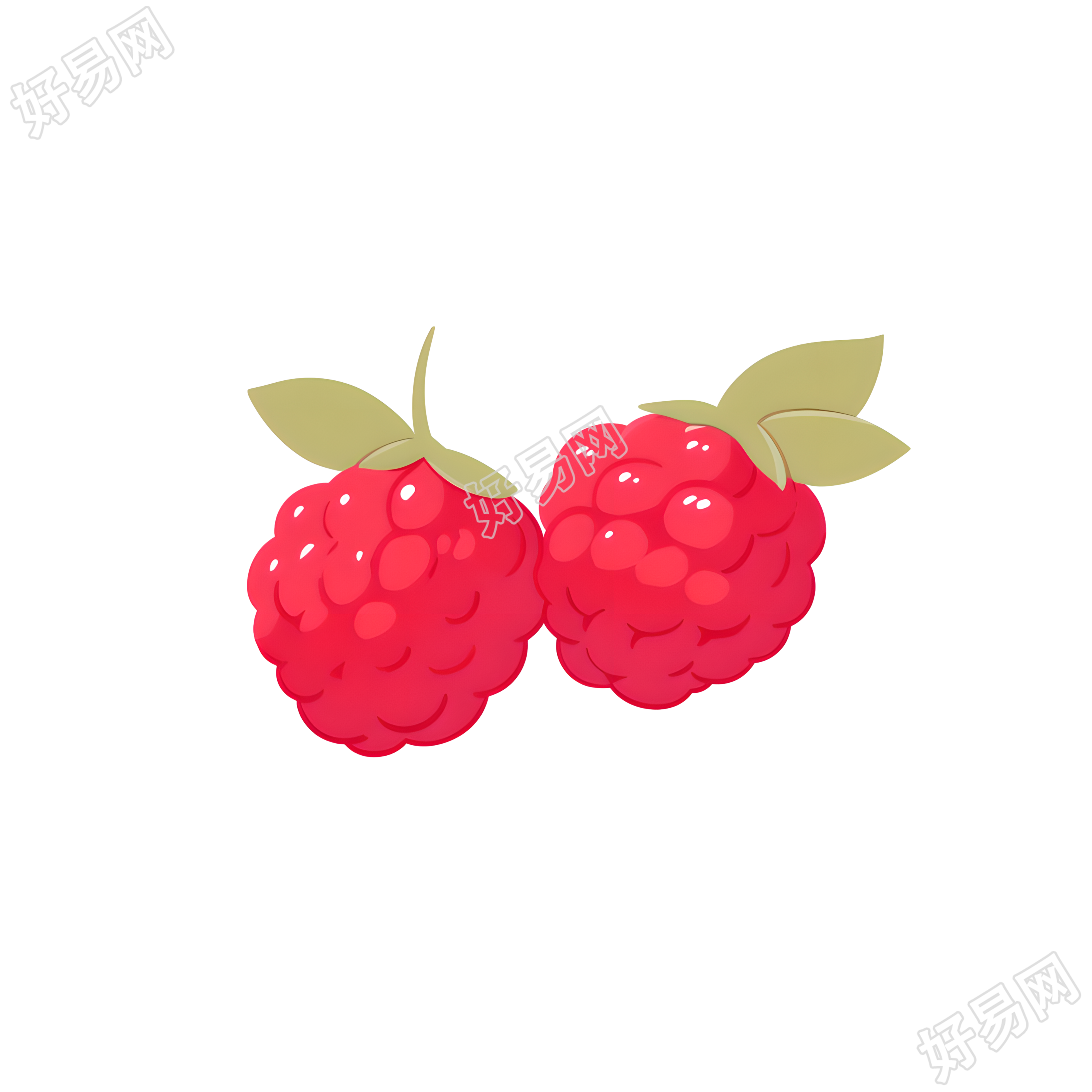 树莓透明背景素材