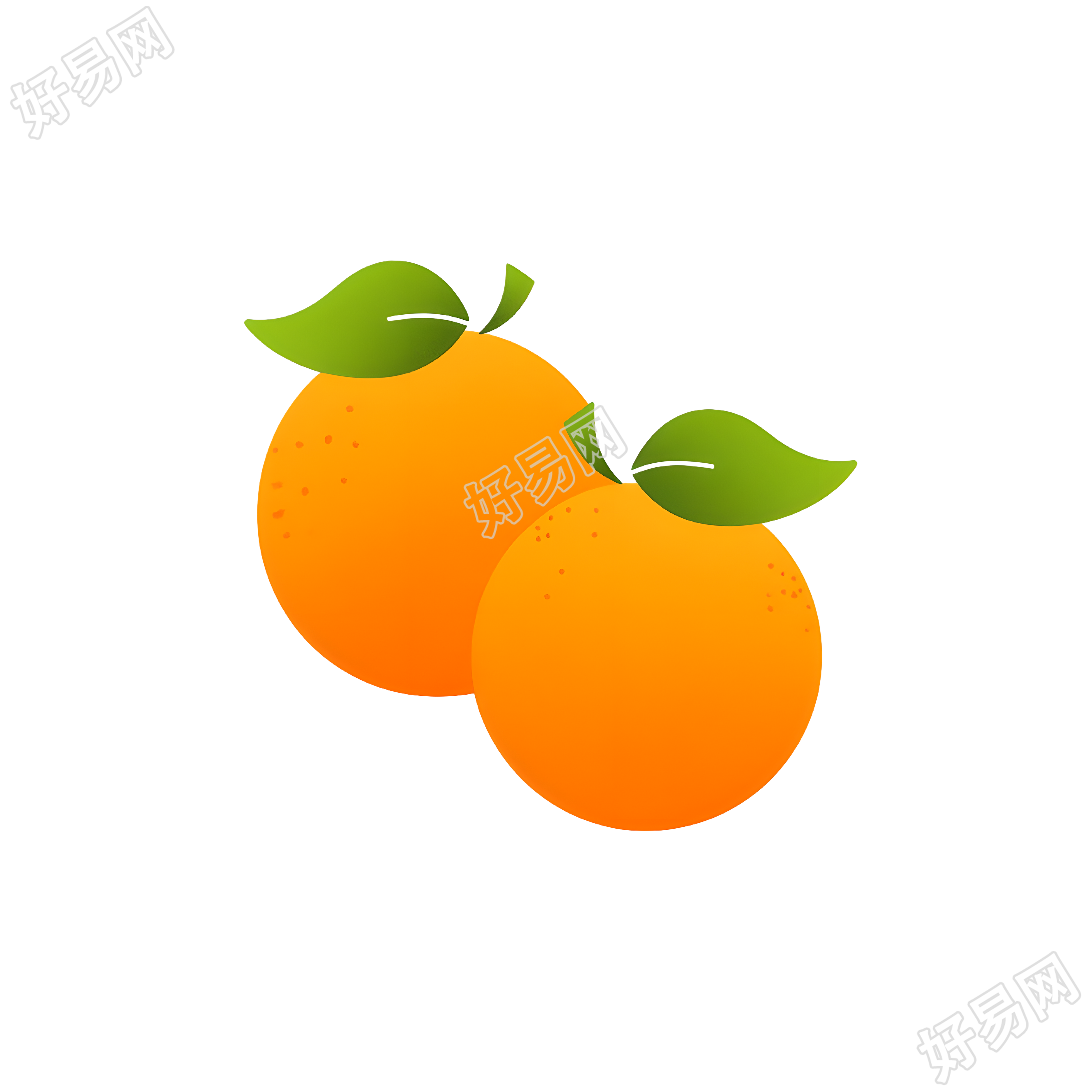 橙子透明背景素材