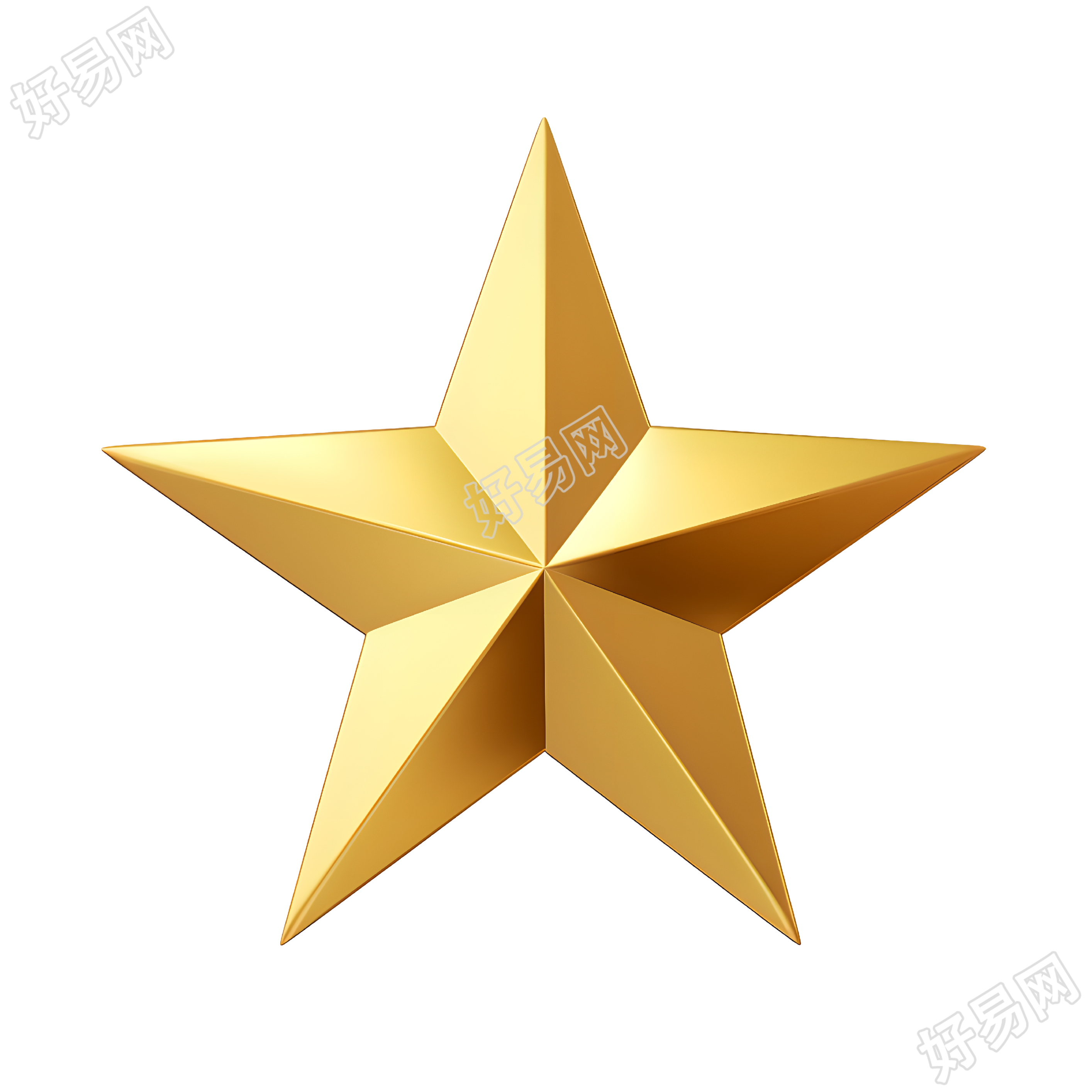 五角星透明PNG图形素材