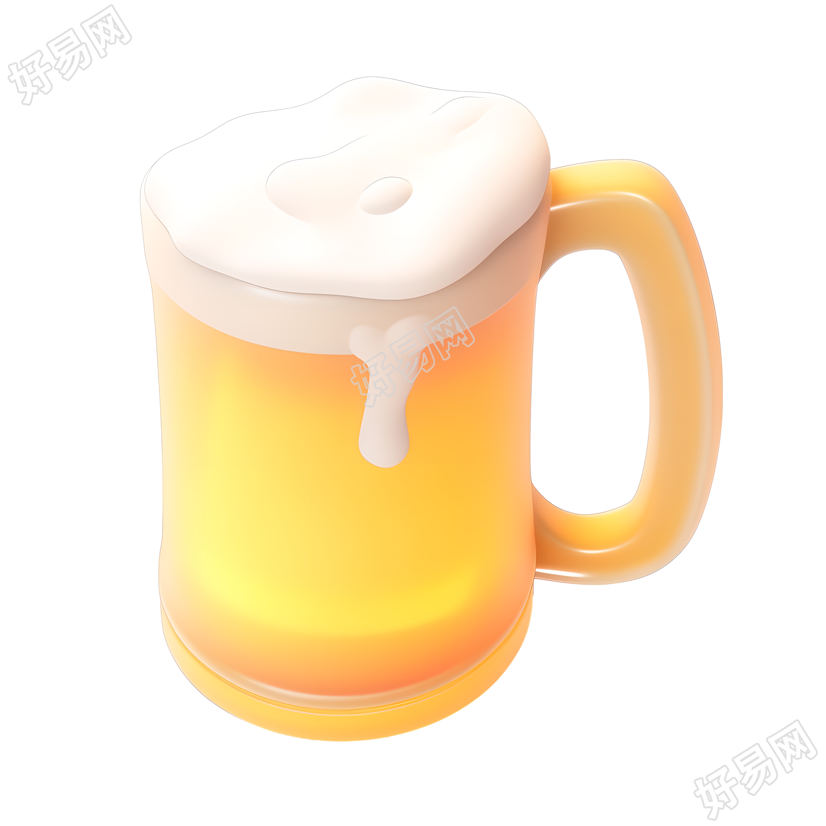 啤酒3D图标素材
