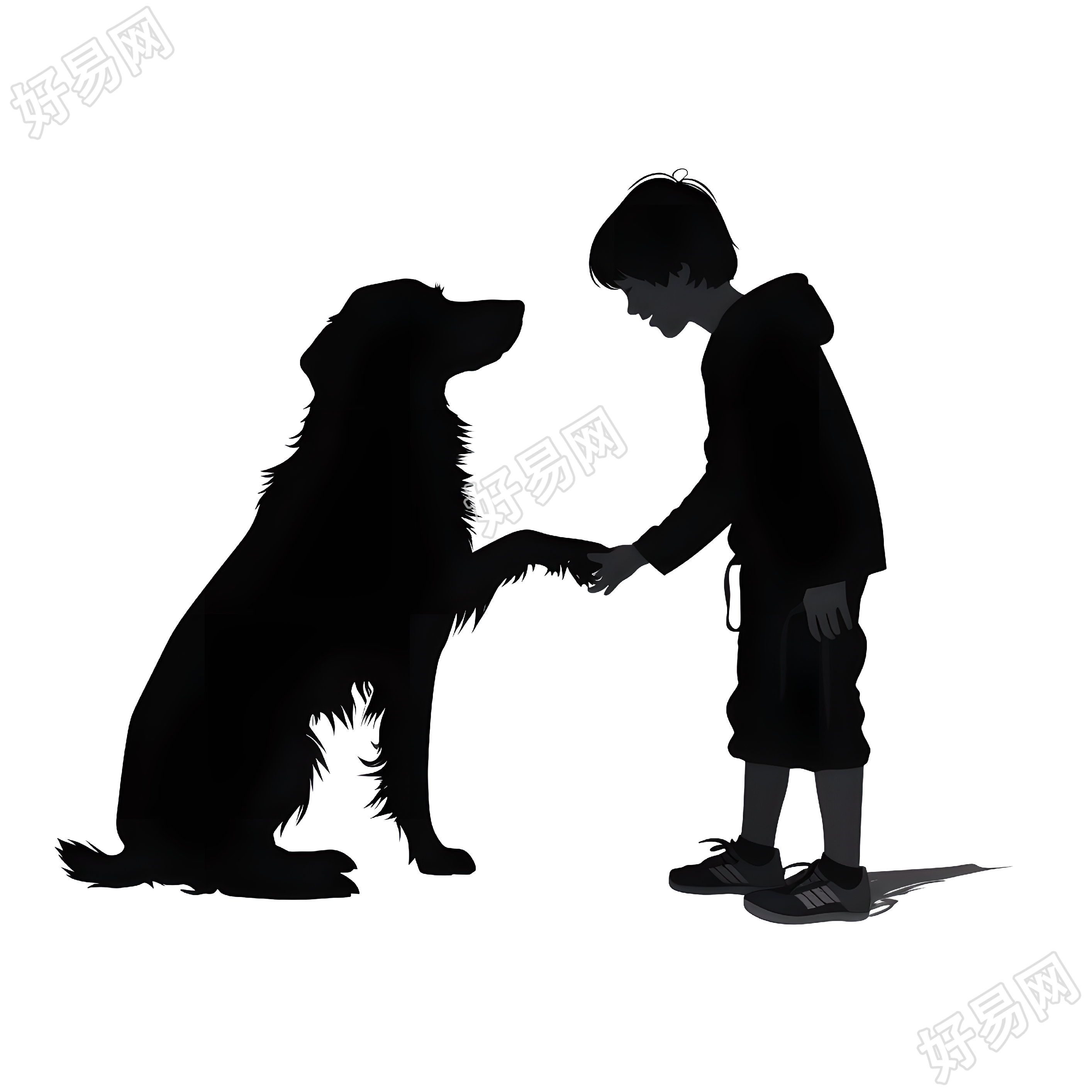 人物剪影创意设计元素