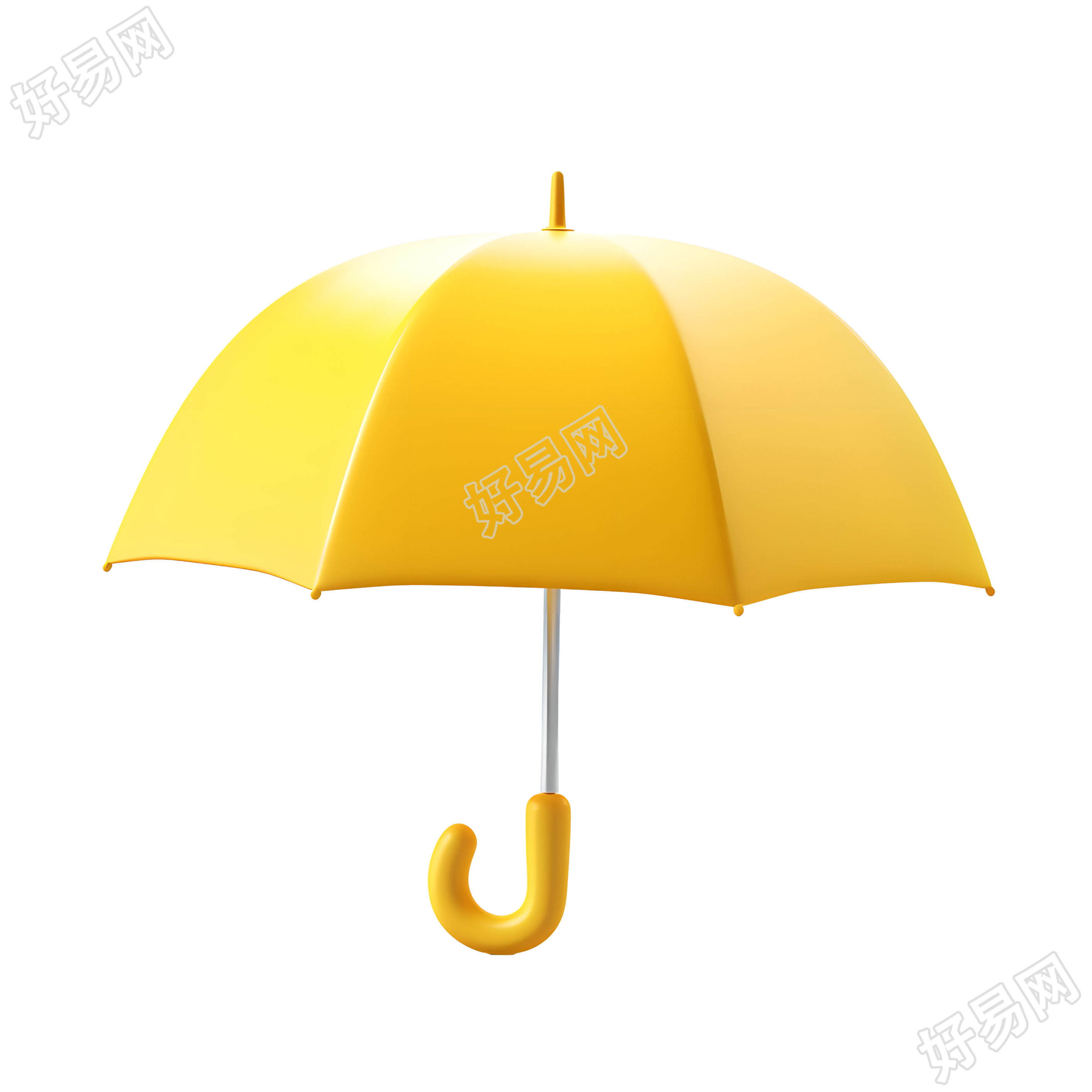3D雨伞可商用插图