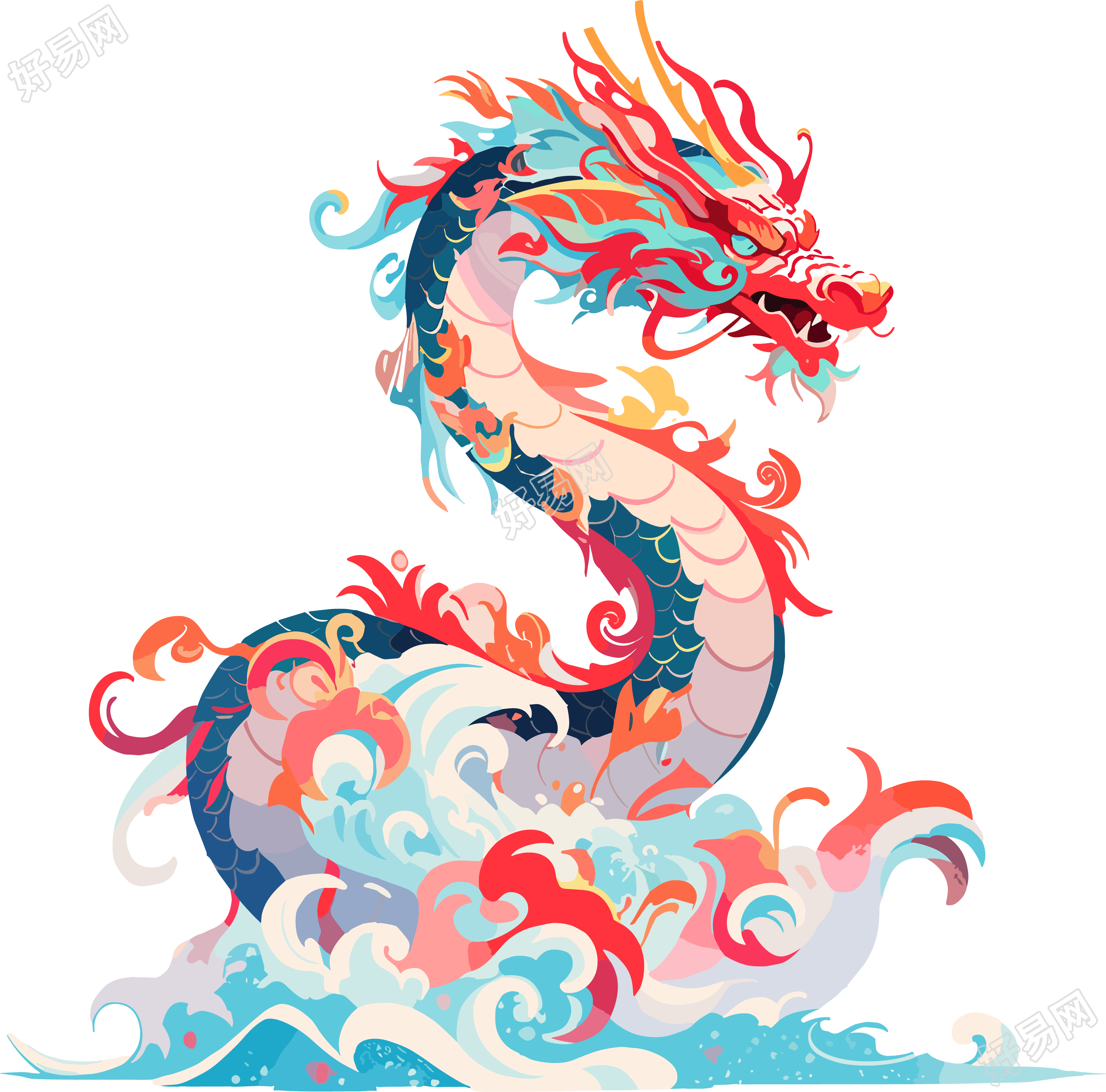 中国龙民间演出素材