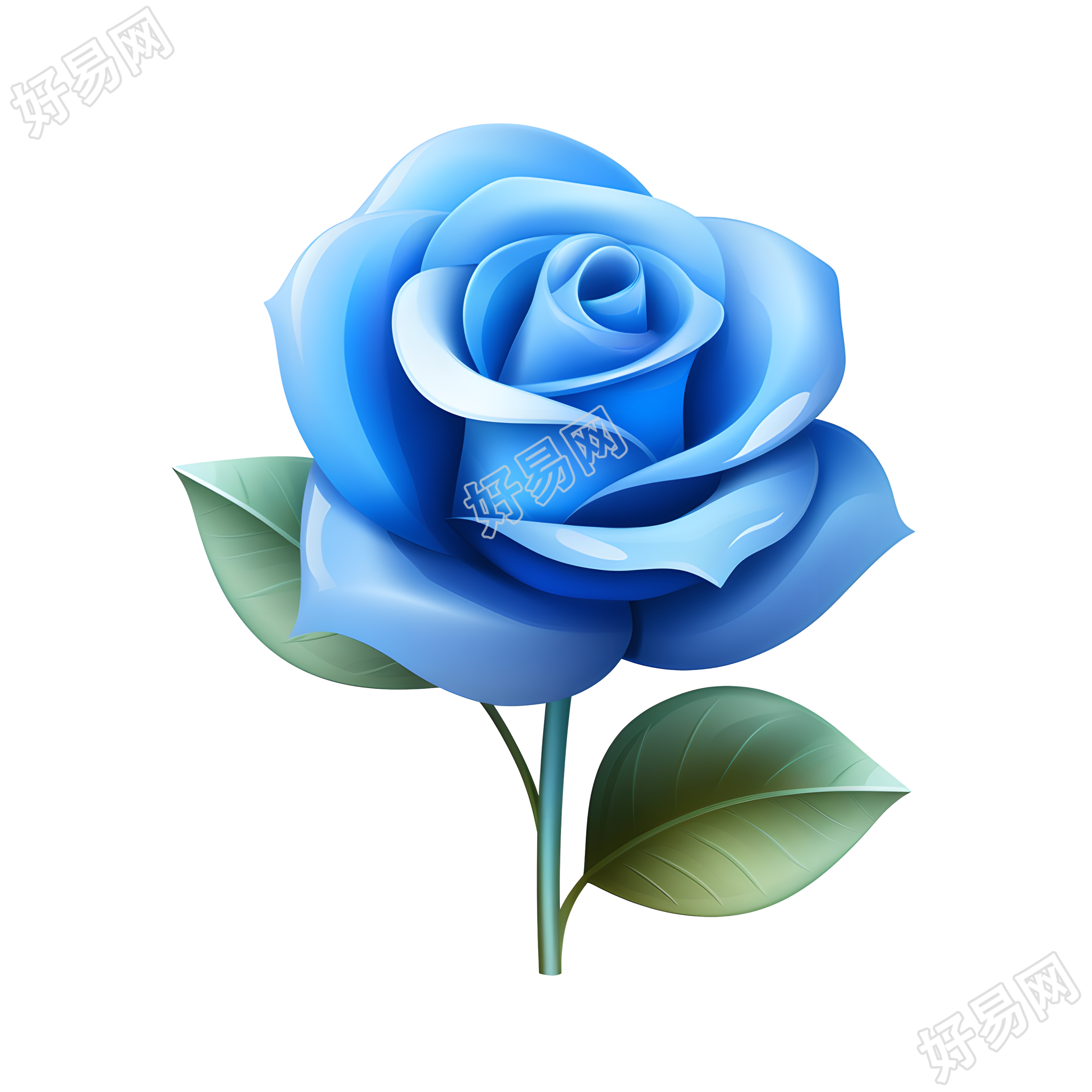 可爱3D花卉素材