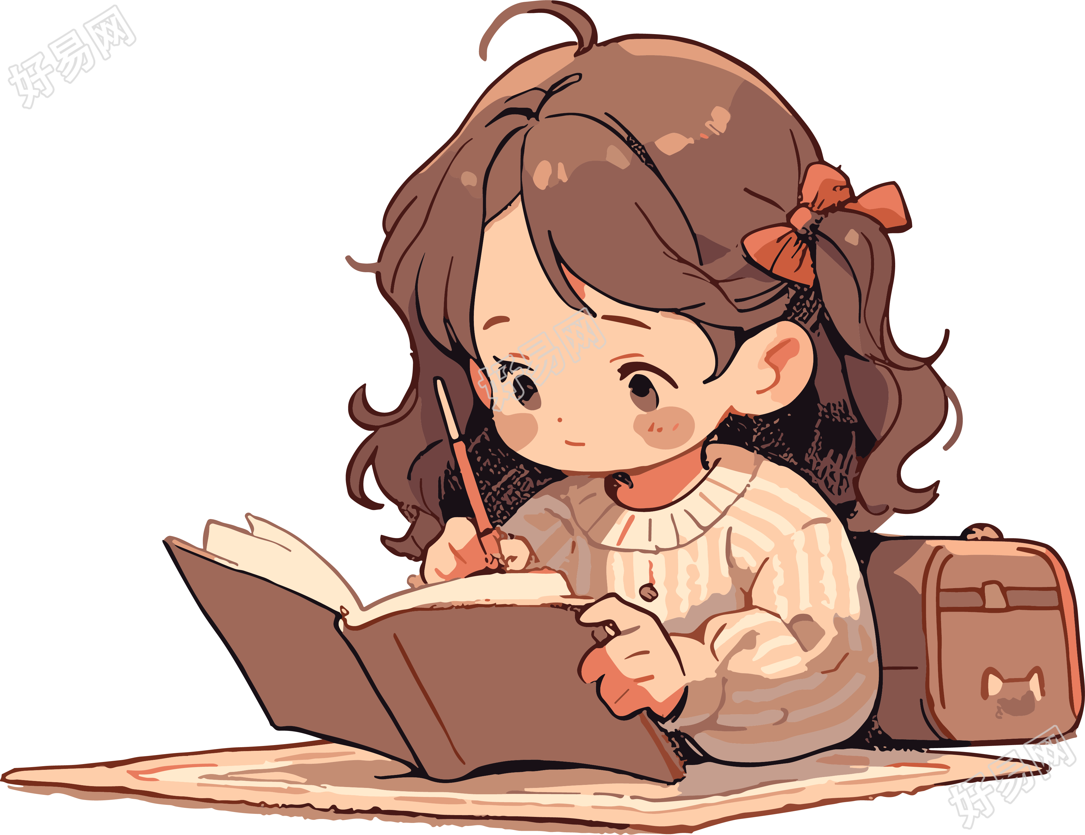 儿童阅读可商用插画