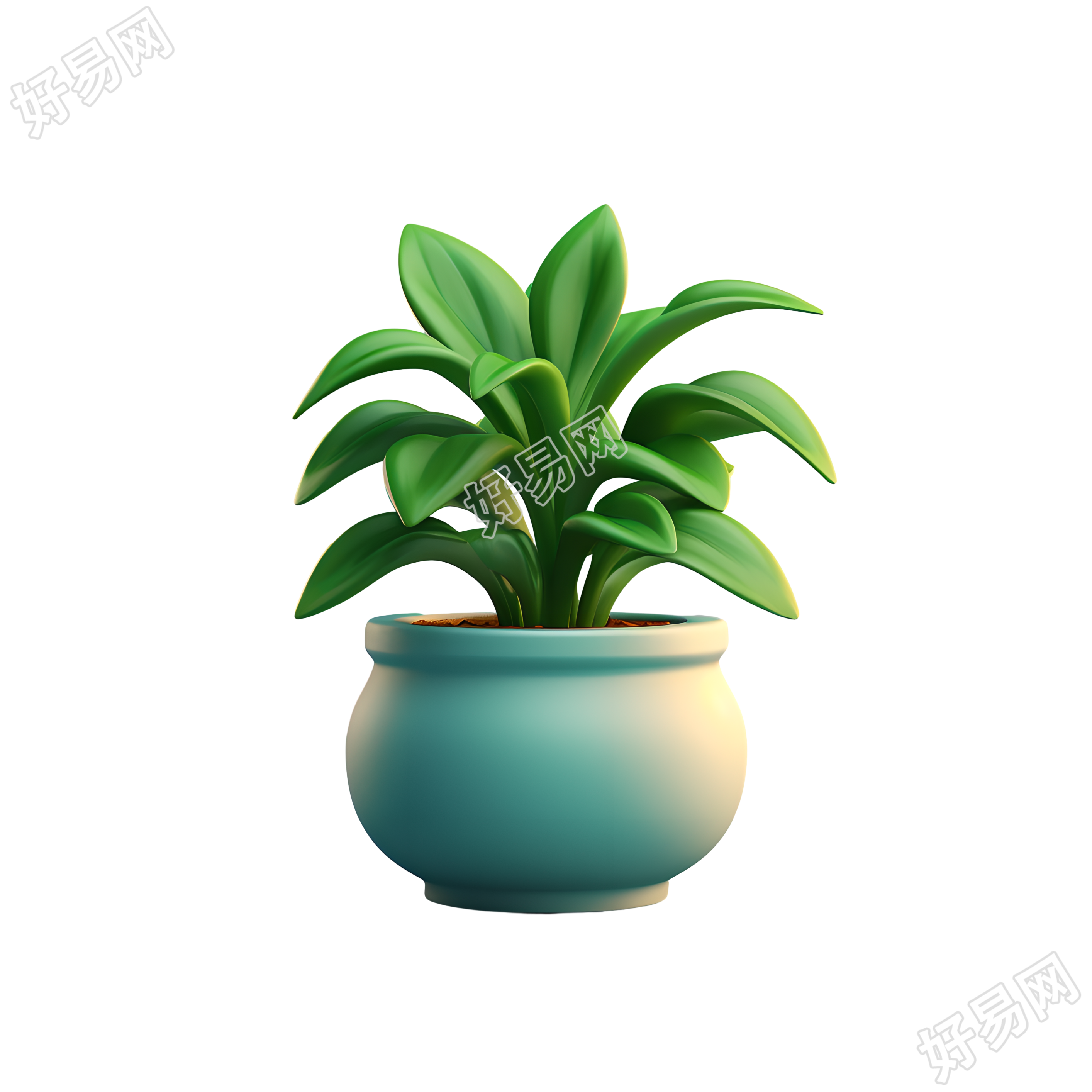 3D植物高清PNG图形素材
