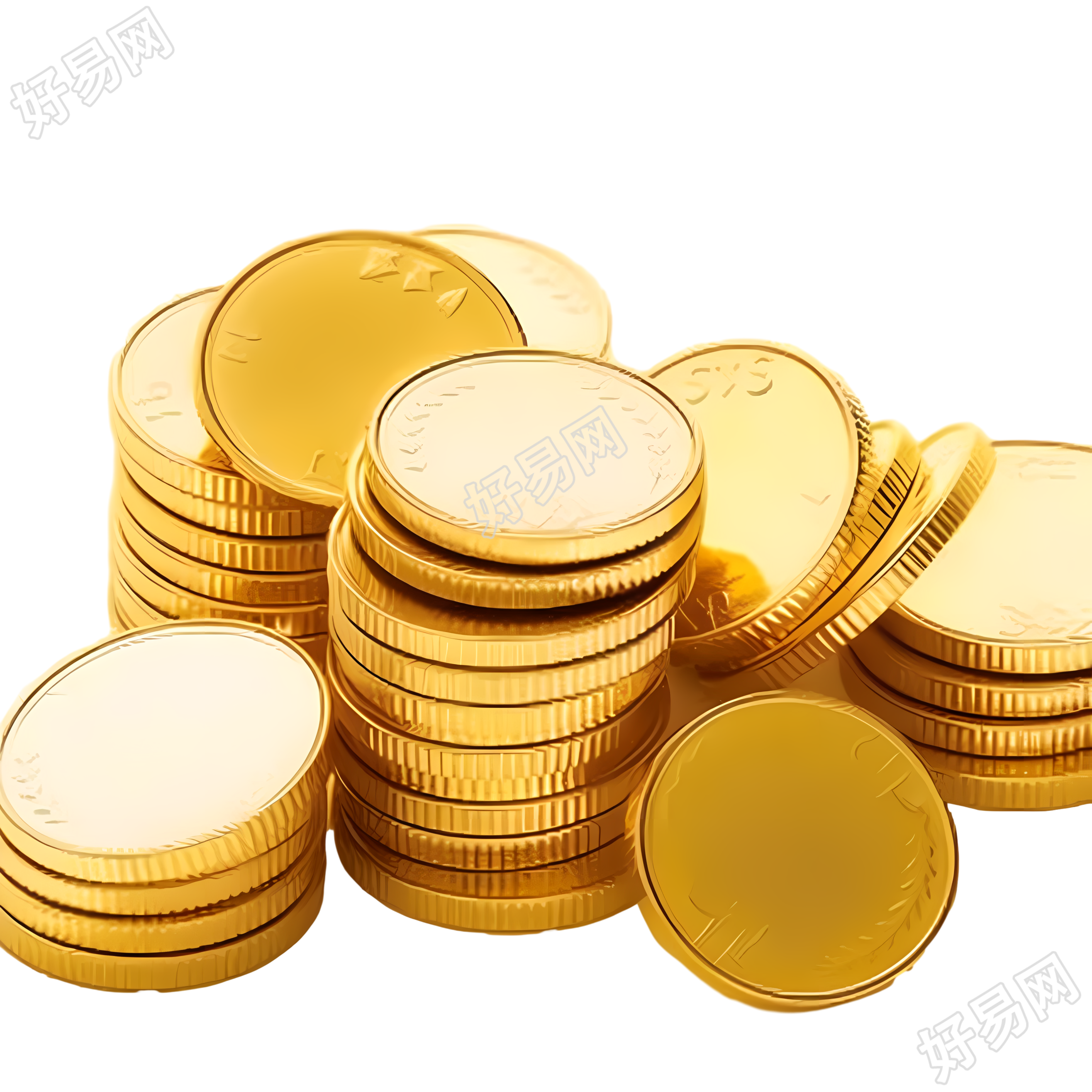 圆形金币创意设计元素