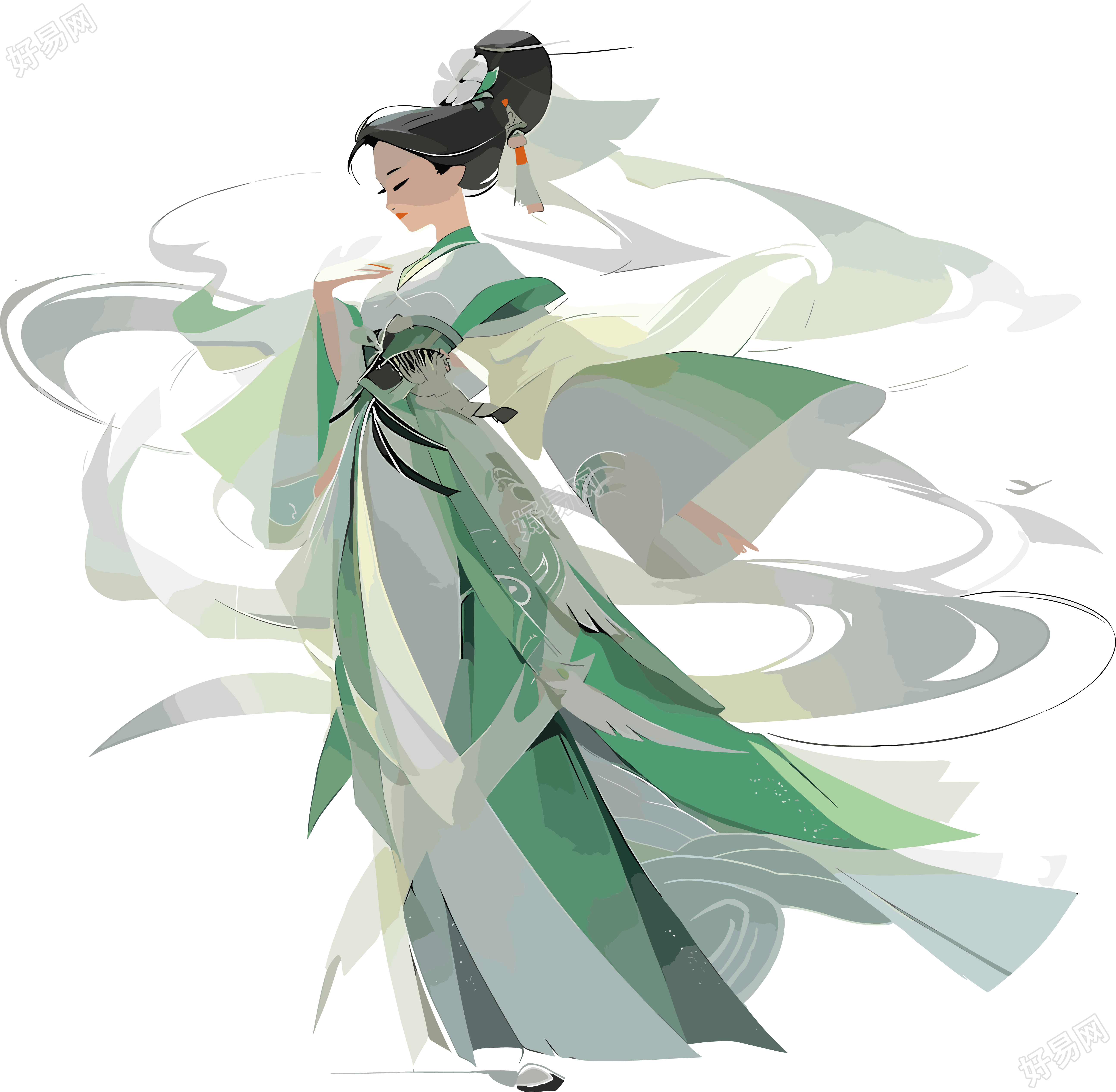 仙女中式梦幻插画