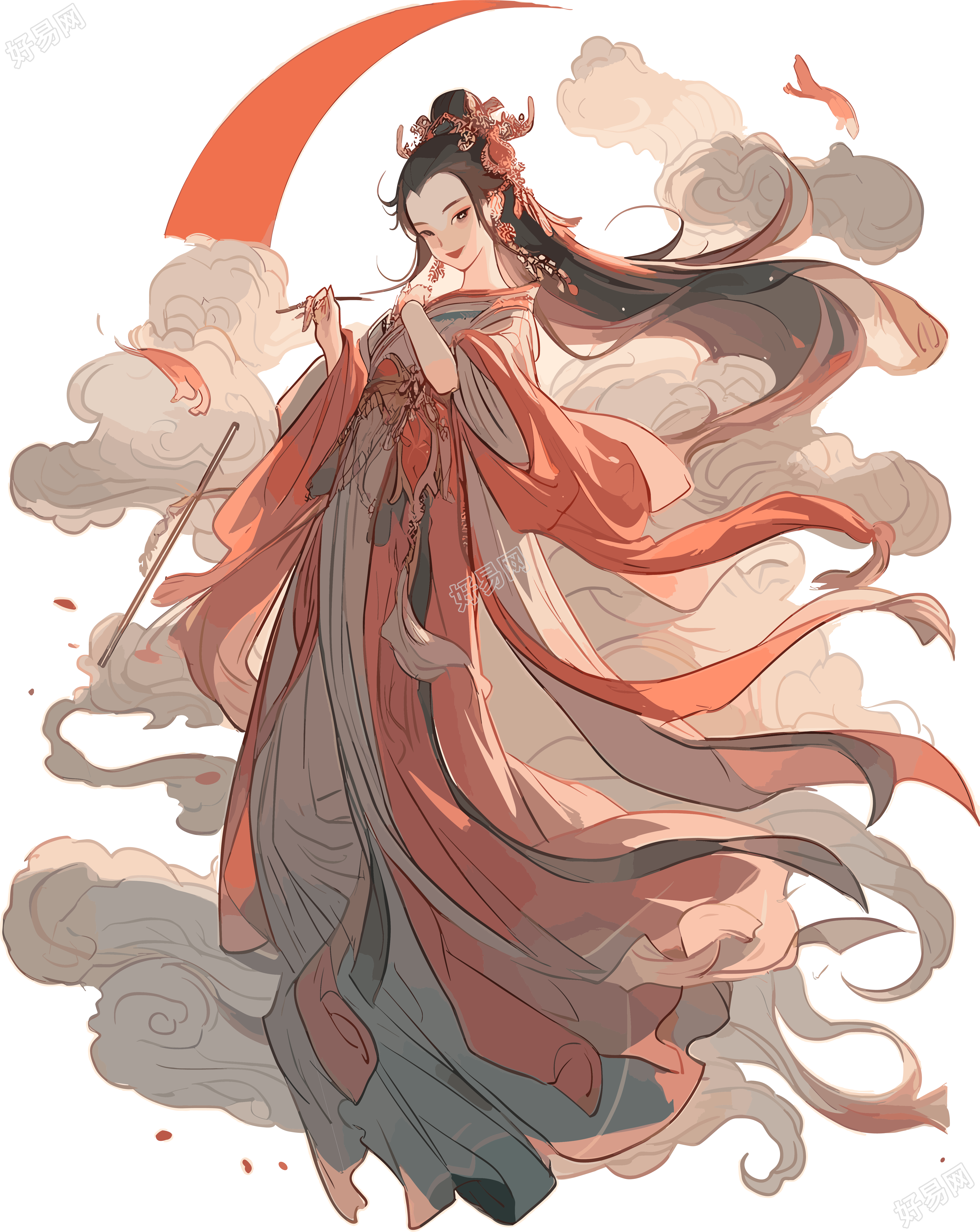 敦煌女神的华美惊艳插图素材