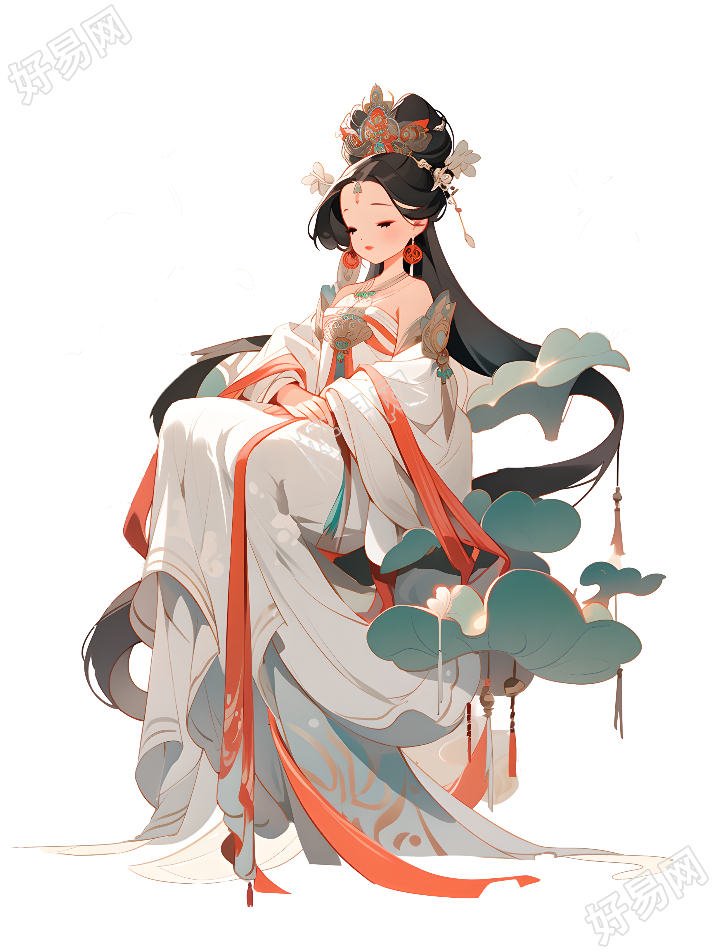 中国敦煌女神图形设计素材