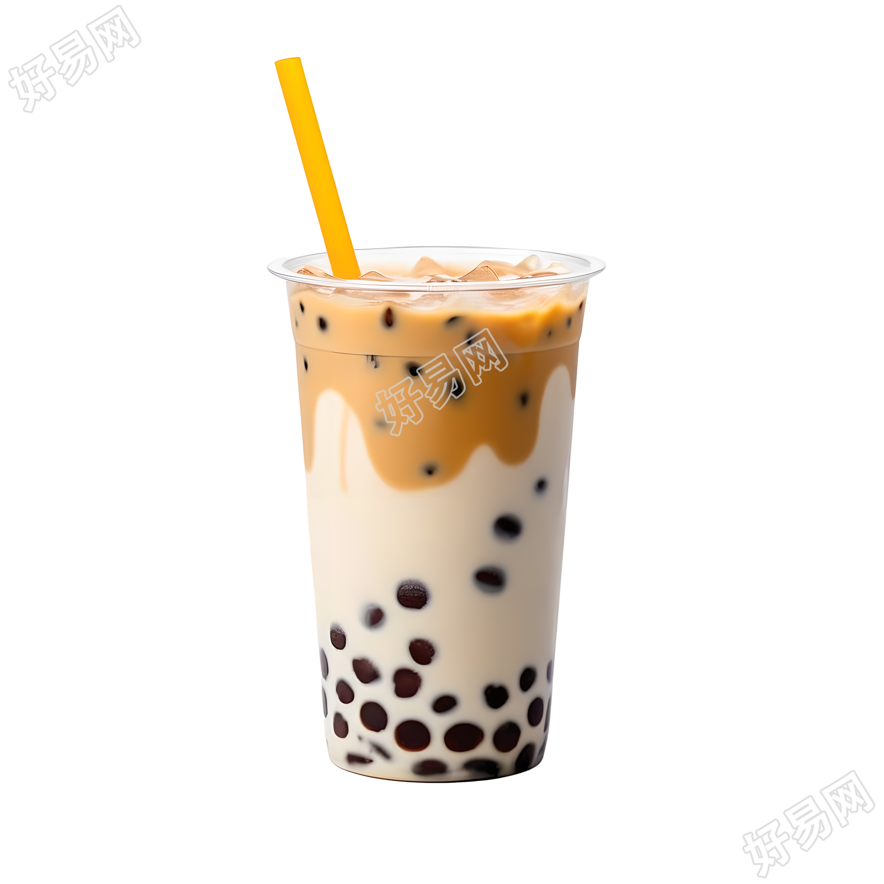 可商用珍珠奶茶PNG插画