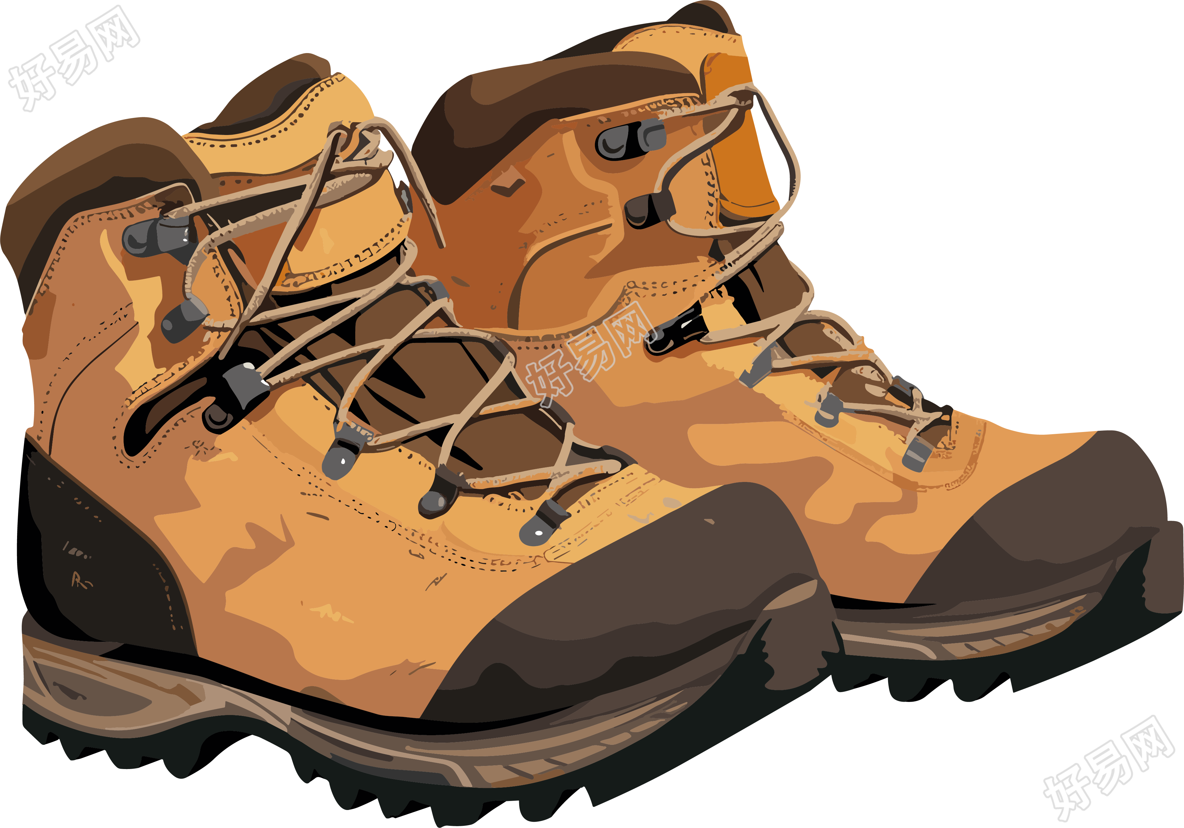 探险登山鞋商用插图