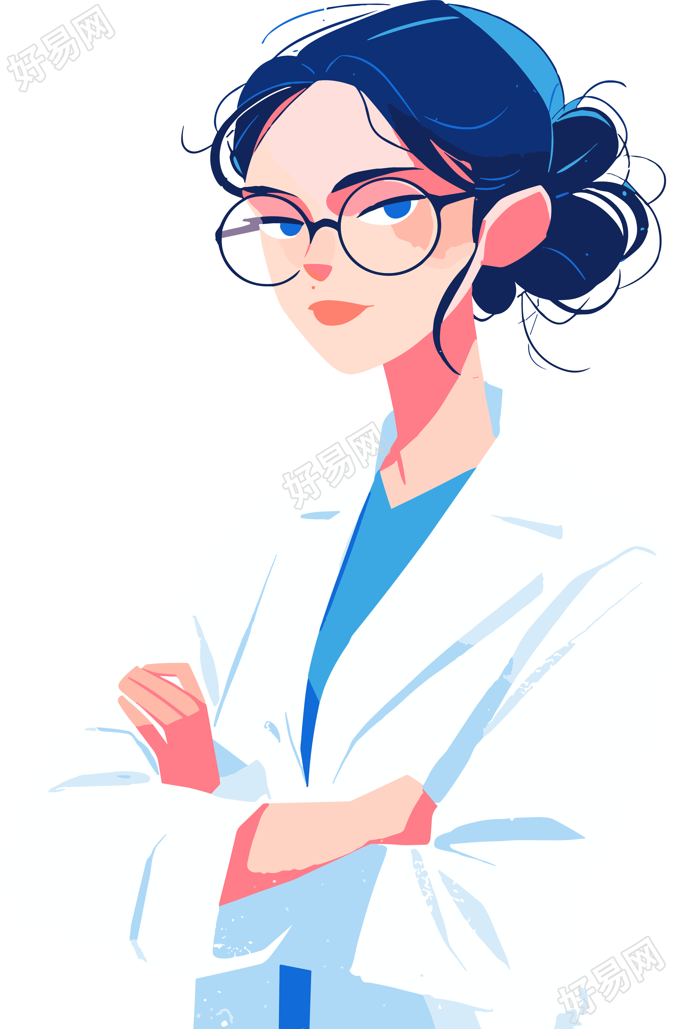 医学生透明背景插图