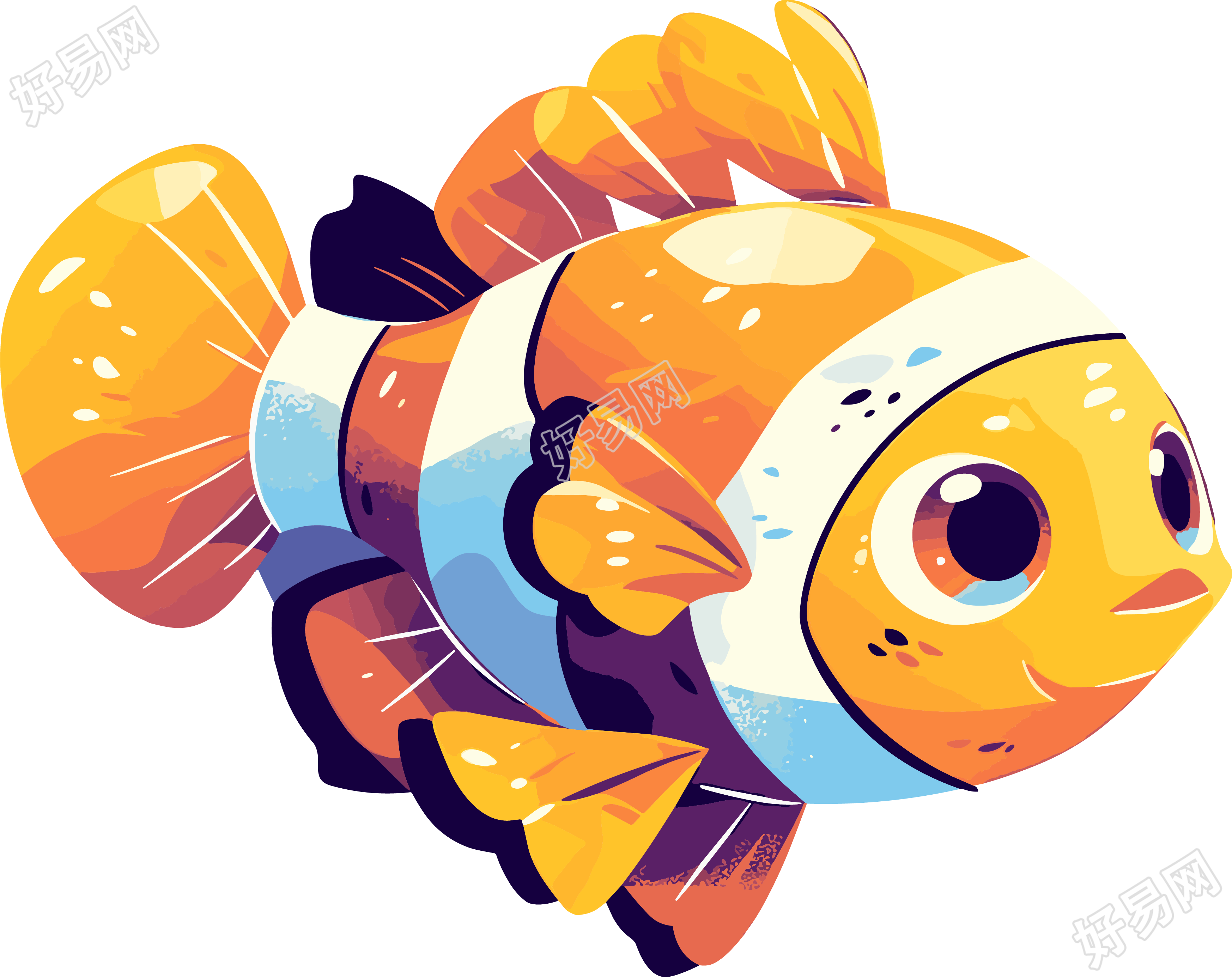 海洋小丑鱼创意素材