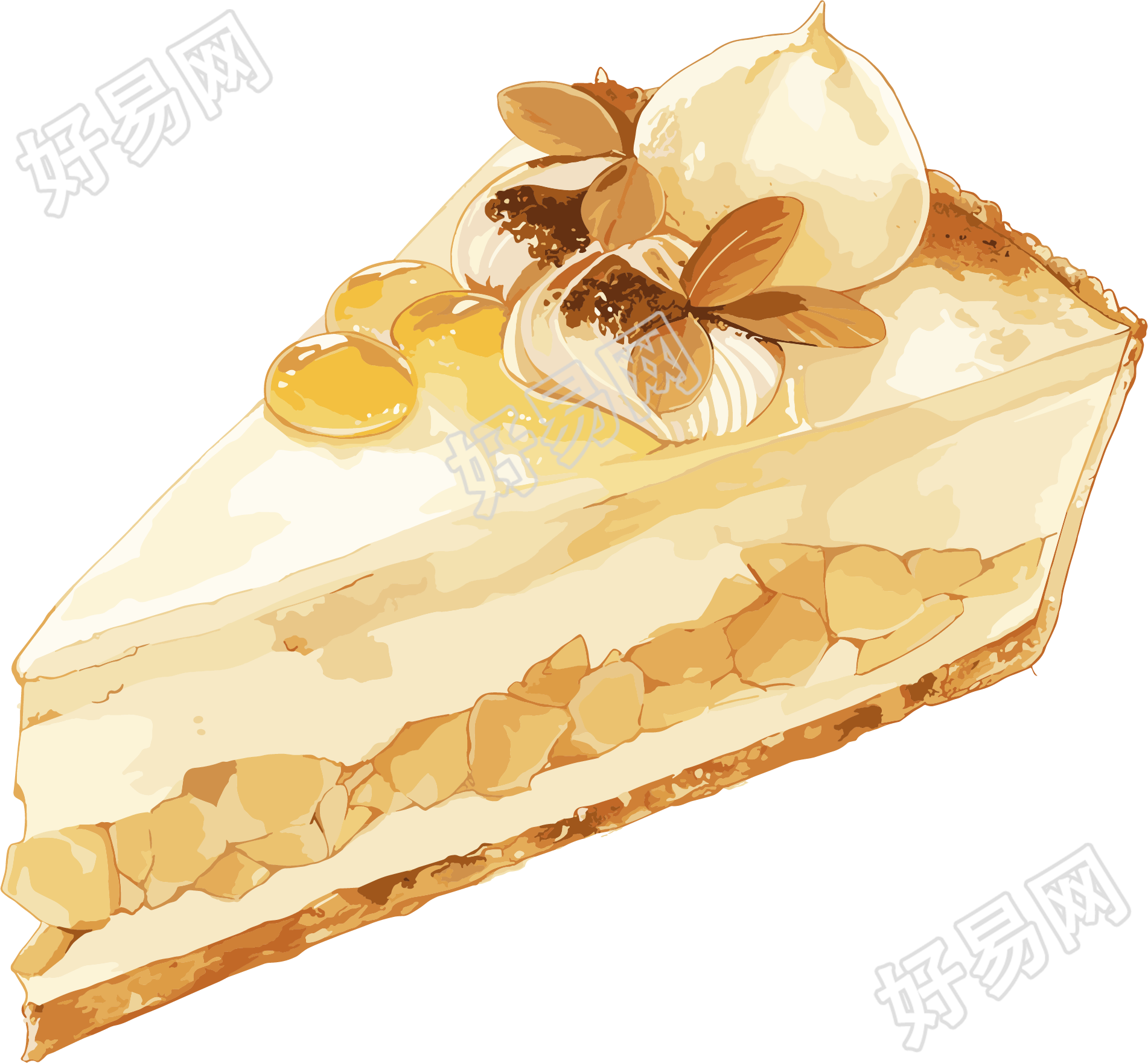 甜点可商用插画