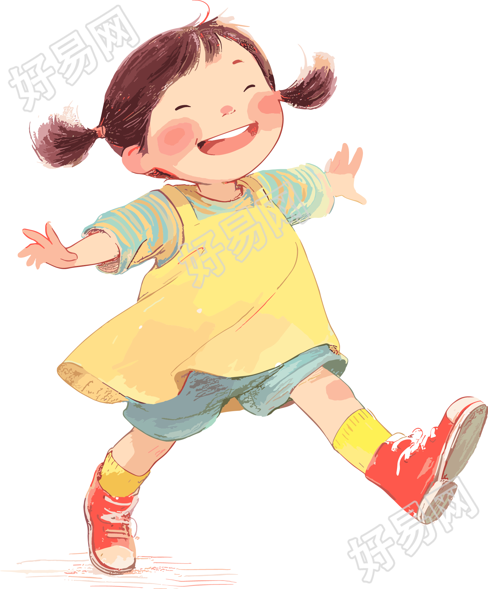 欢乐儿童可爱插图