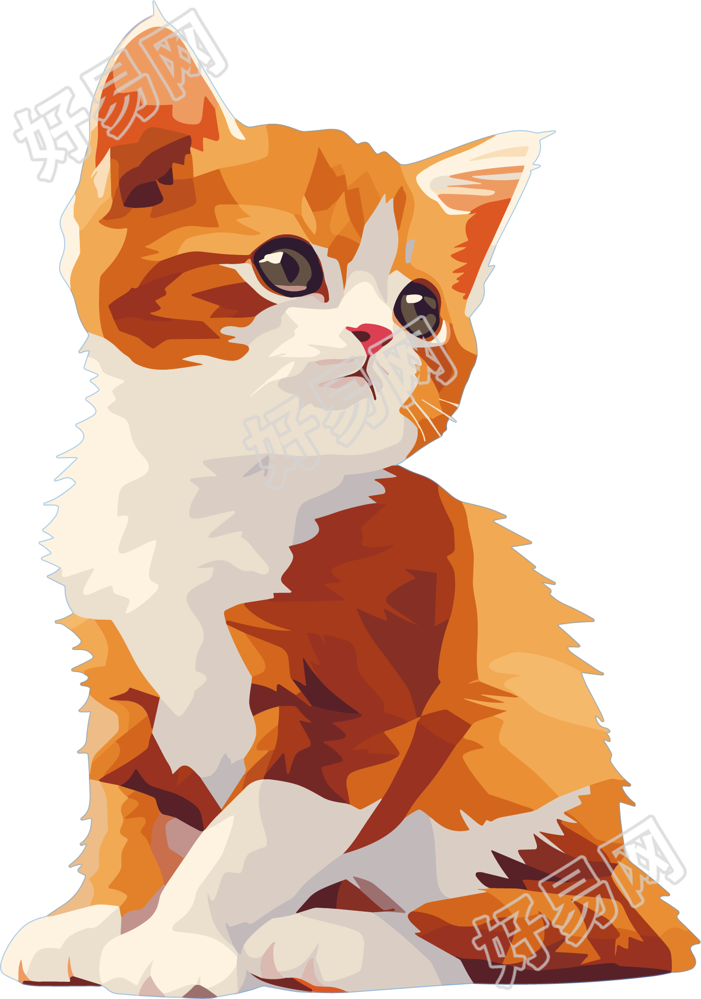 猫咪矢量素材