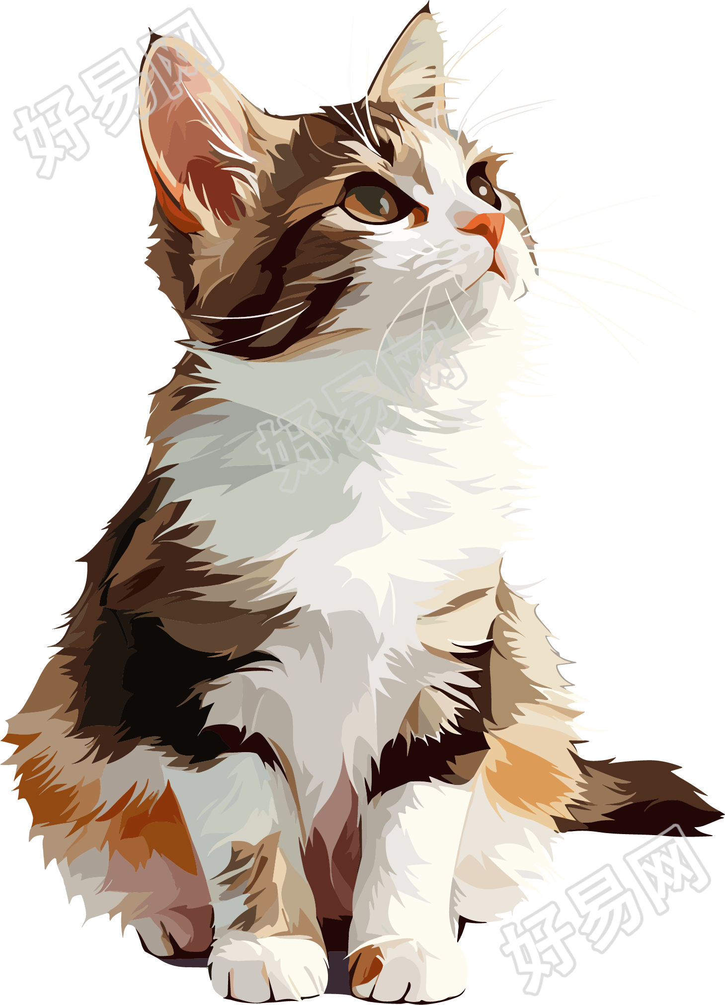 猫咪插画设计素材