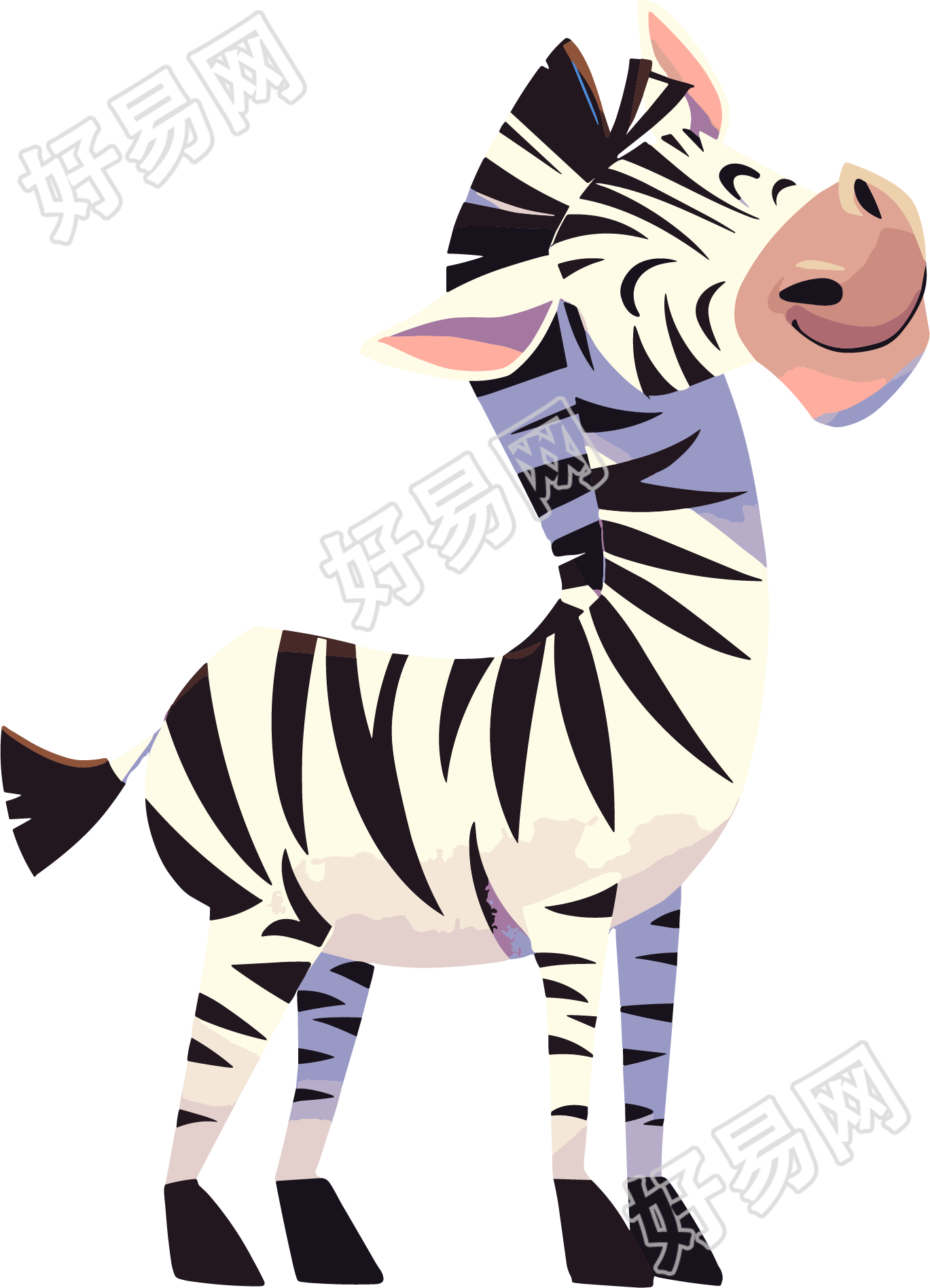 斑马卡通素材