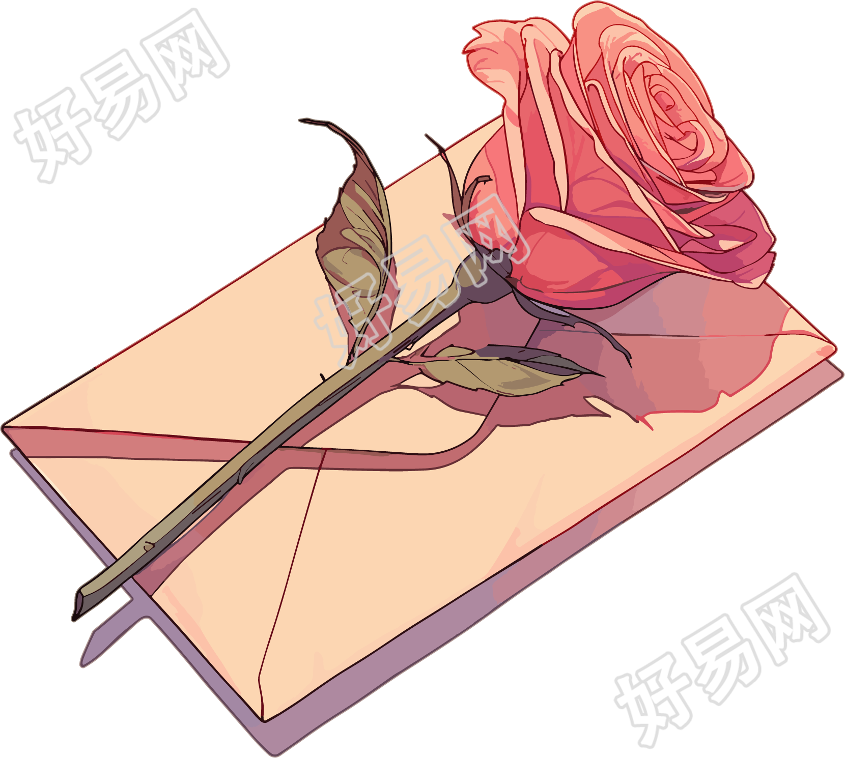 信封简约扁平素材